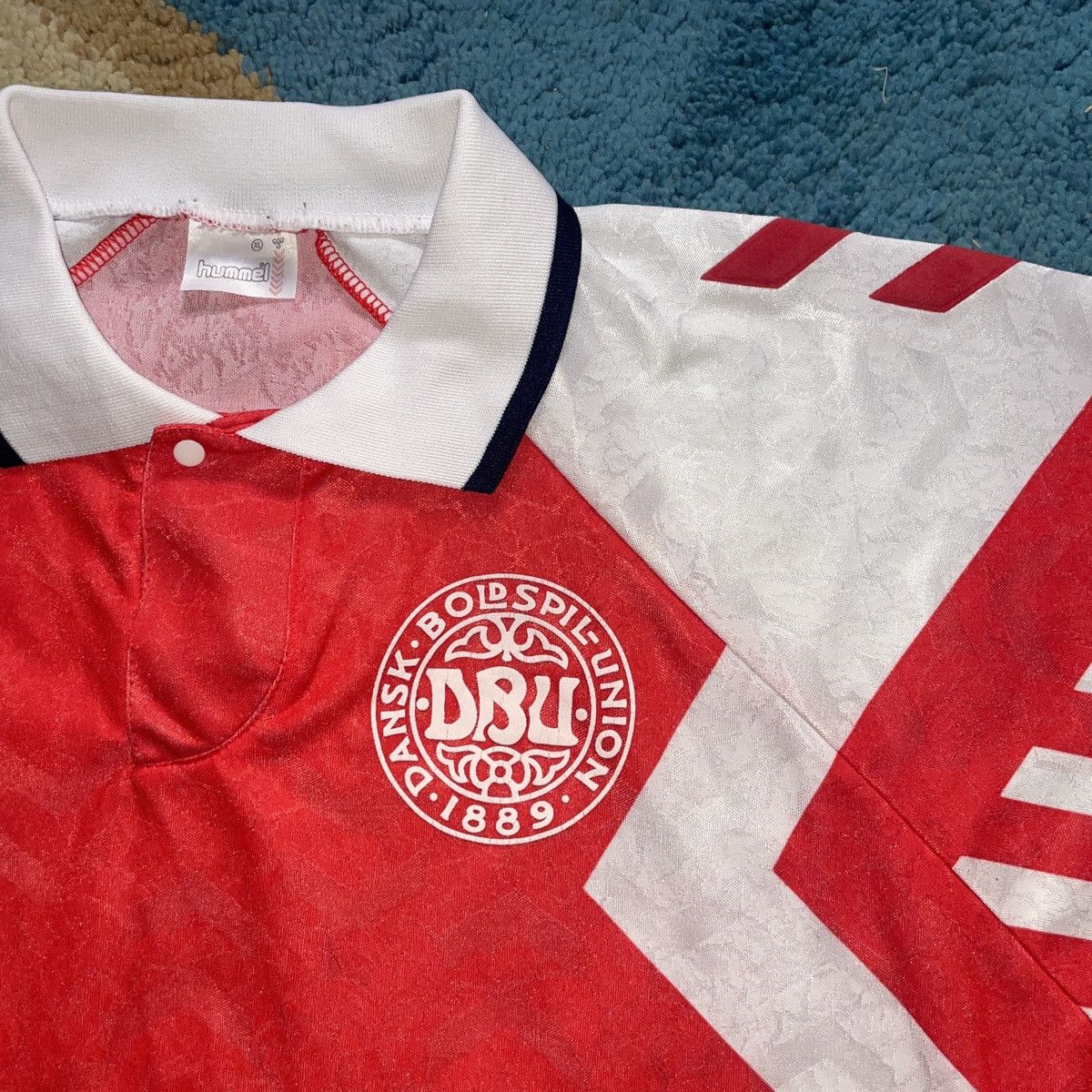 Vintage Denmark Historic shocking Run Jersey 1992 Size US XL / EU 56 / 4 - 4 Thumbnail