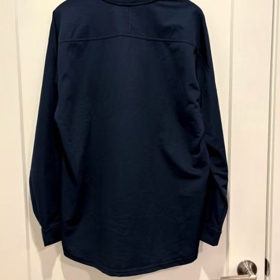 Nike VINTAGE Nike Long Sleeve Shirt Navy Blue Men's LG Size US XL / EU 56 / 4 - 5 Thumbnail