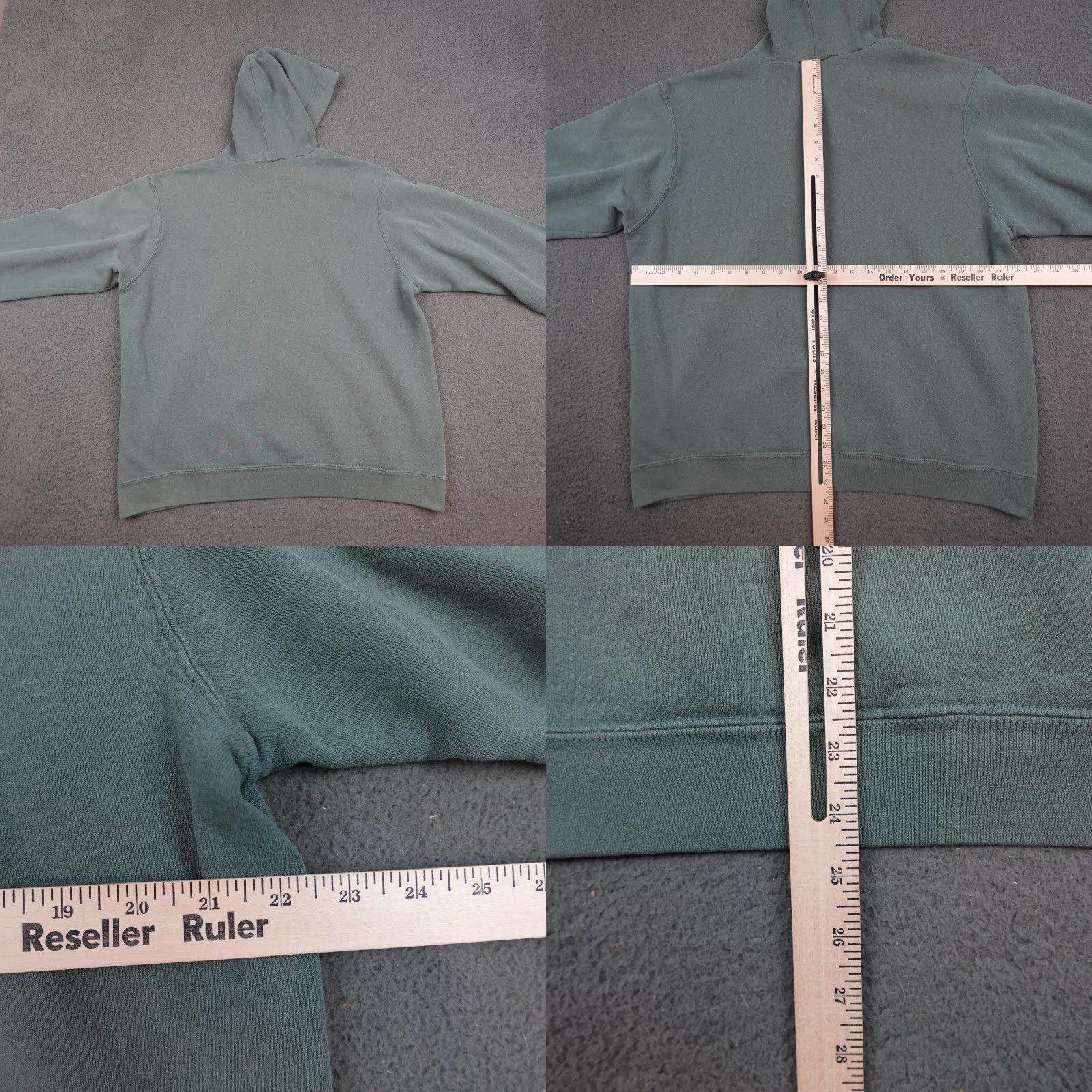 Nike VINTAGE Nike Hoodie Mens Large Green Pullover Swoosh Embroidered Sweatshirt with Kangaroo Pocket Size US L / EU 52-54 / 3 - 8 Thumbnail