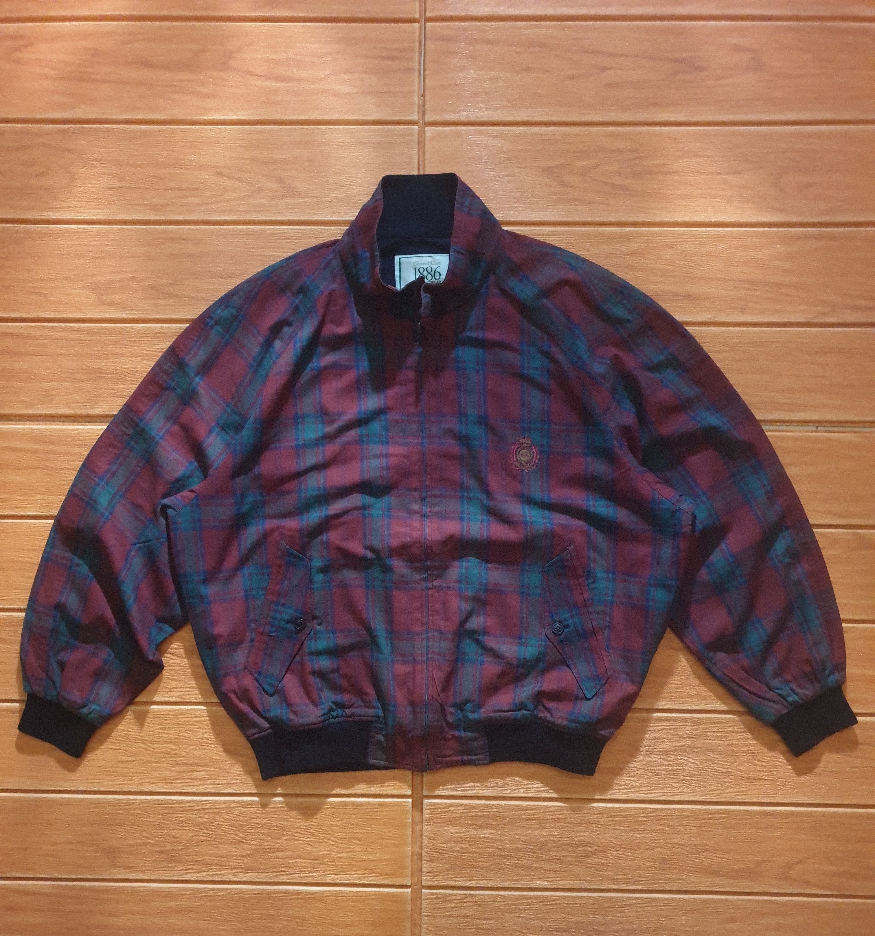 Japanese Brand 💥Vintage grandslam checkered jacket Size US L / EU 52-54 / 3 - 1 Thumbnail