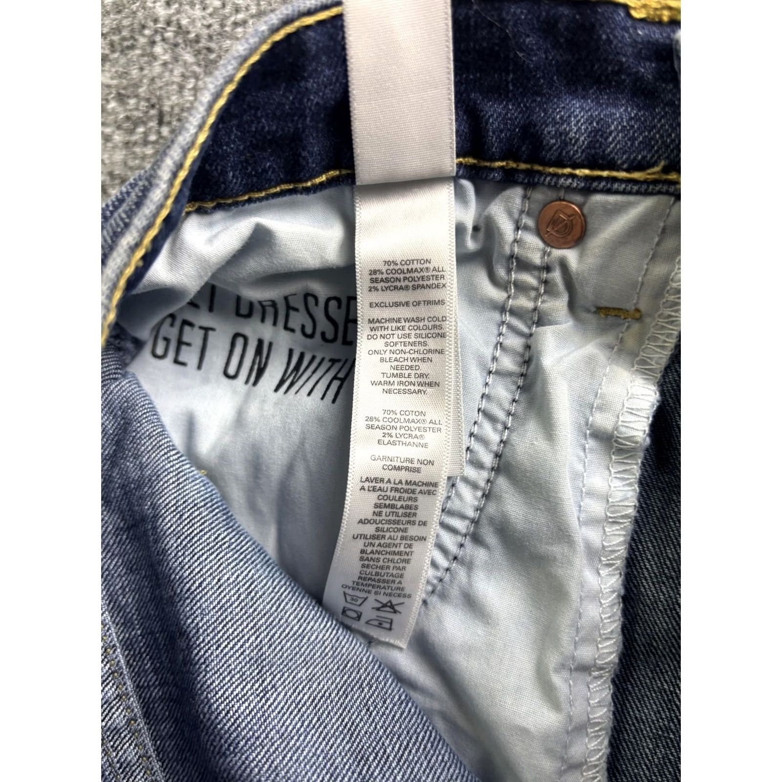 Vintage DU/ER Denim Shorts Womens 27 Blue High Rise Button Fly Cut-Off Raw Hem Stretch 5-Pocket Summer Casual Boys Girls Mens Womens Size 27" / US 4 / IT 40 - 8 Thumbnail