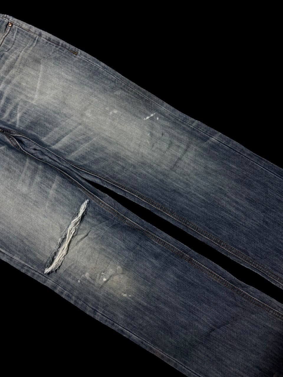 Kapital THRASHED Japanese Jules Denim Regular Faded Distress Ripped Size US 34 / EU 50 - 7 Thumbnail