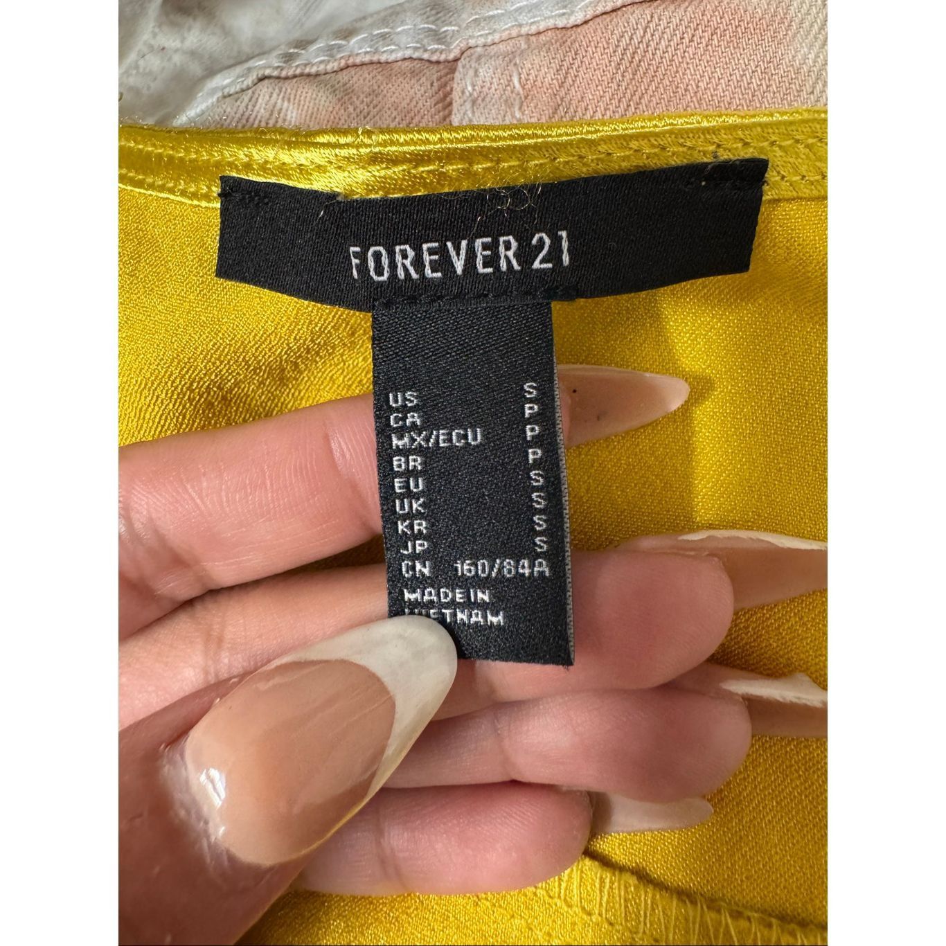 Forever 21 Forever 21 Metallic Gold Tie-Front Peplum Cami Top – Size S Size S / US 4 / IT 40 - 4 Thumbnail