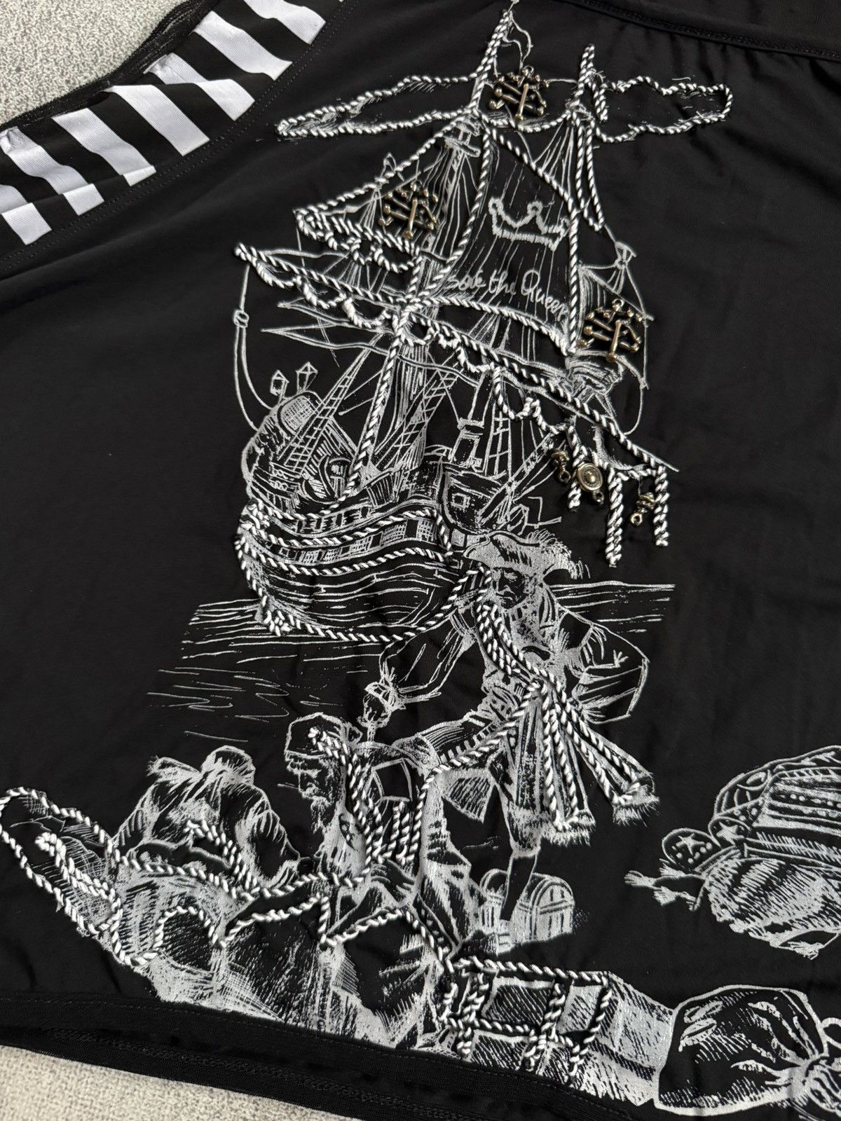 Other Save the queen all printed ship 🛳️ dress 👗 sleeveless Size S / US 4 / IT 40 - 8 Thumbnail