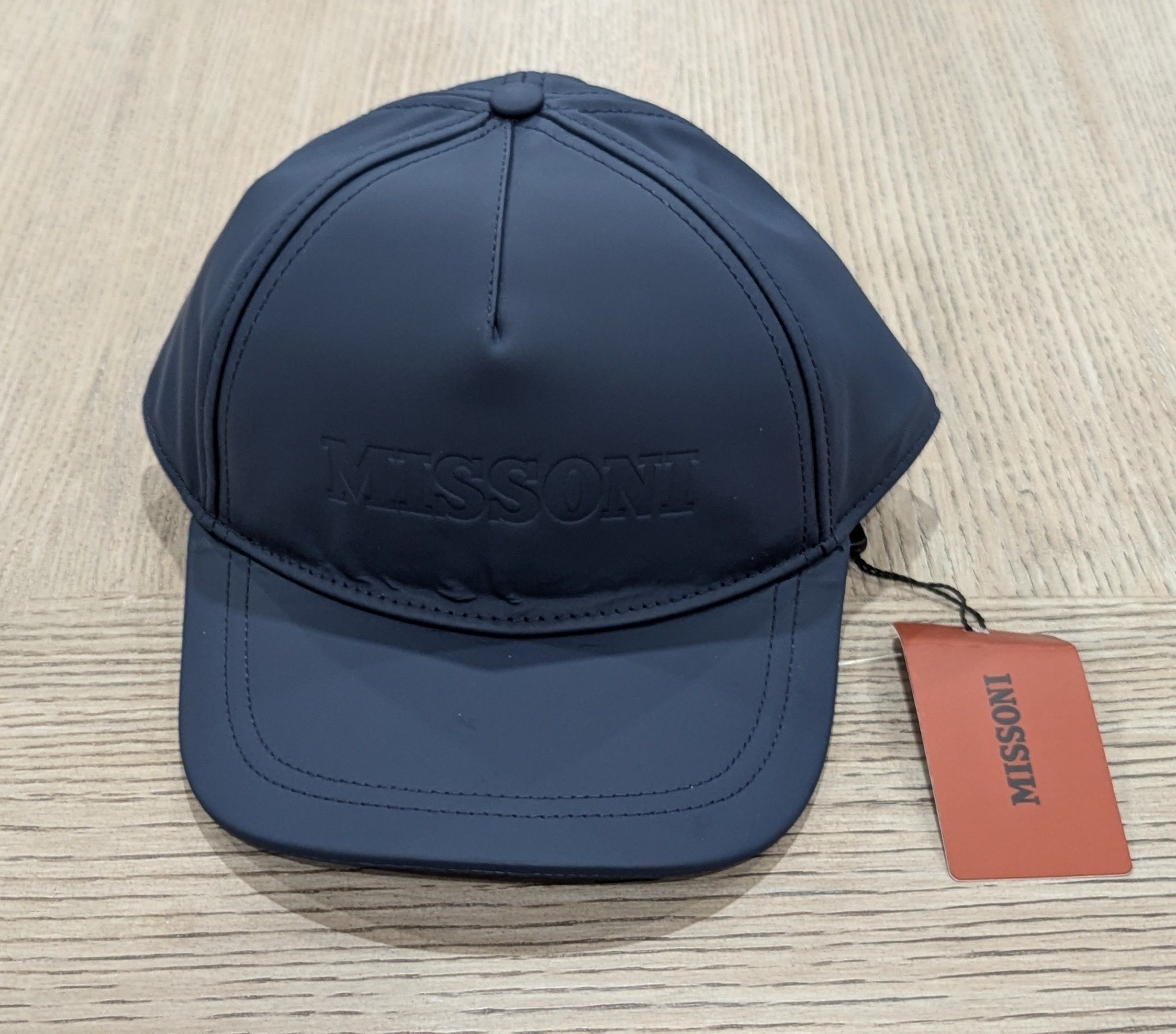 Missoni MISSONI Logo Baseball Cap Hat Navy One Size Size ONE SIZE - 1 Thumbnail
