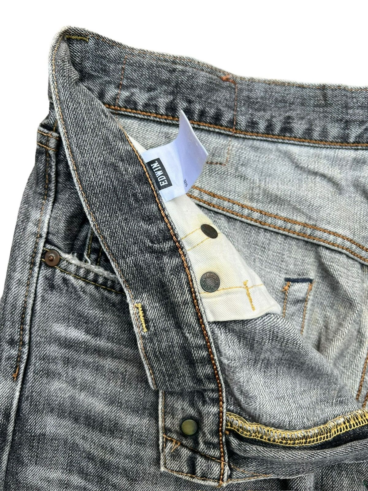 Edwin Vintage Edwin 505zx Selvedge Distressed Denim Jeans 36x31 Size US 36 / EU 52 - 11 Thumbnail