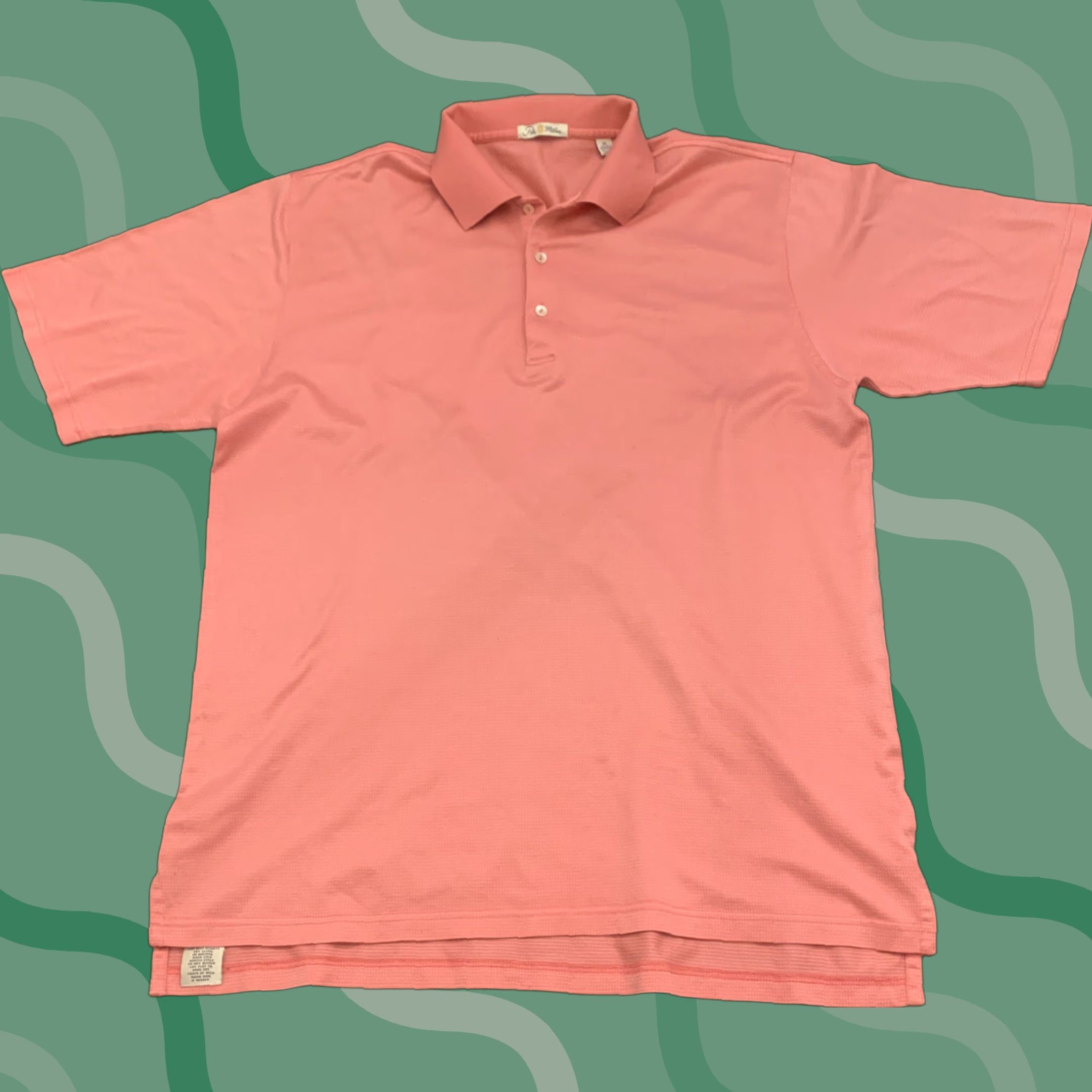 Peter Millar PETER MILLAR XL Mens Polo Golf Shirt Pink Double Mercerized Cotton Size: XL | Collared Short Sleeve Regular Fit Fall: N/A Size US XL / EU 56 / 4 - 1 Thumbnail