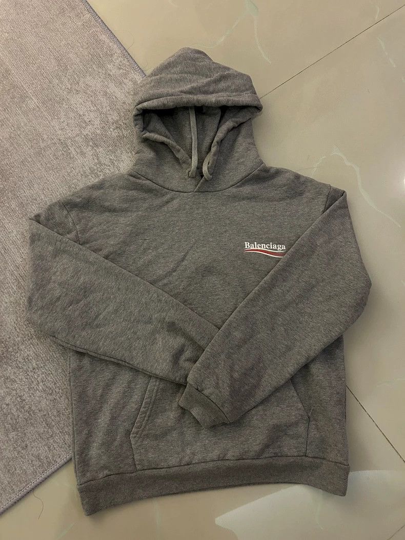 Balenciaga Balenciaga Grey Coke Hoodie 2501-Nextarrow Size US XXS / EU 40 - 1 Thumbnail