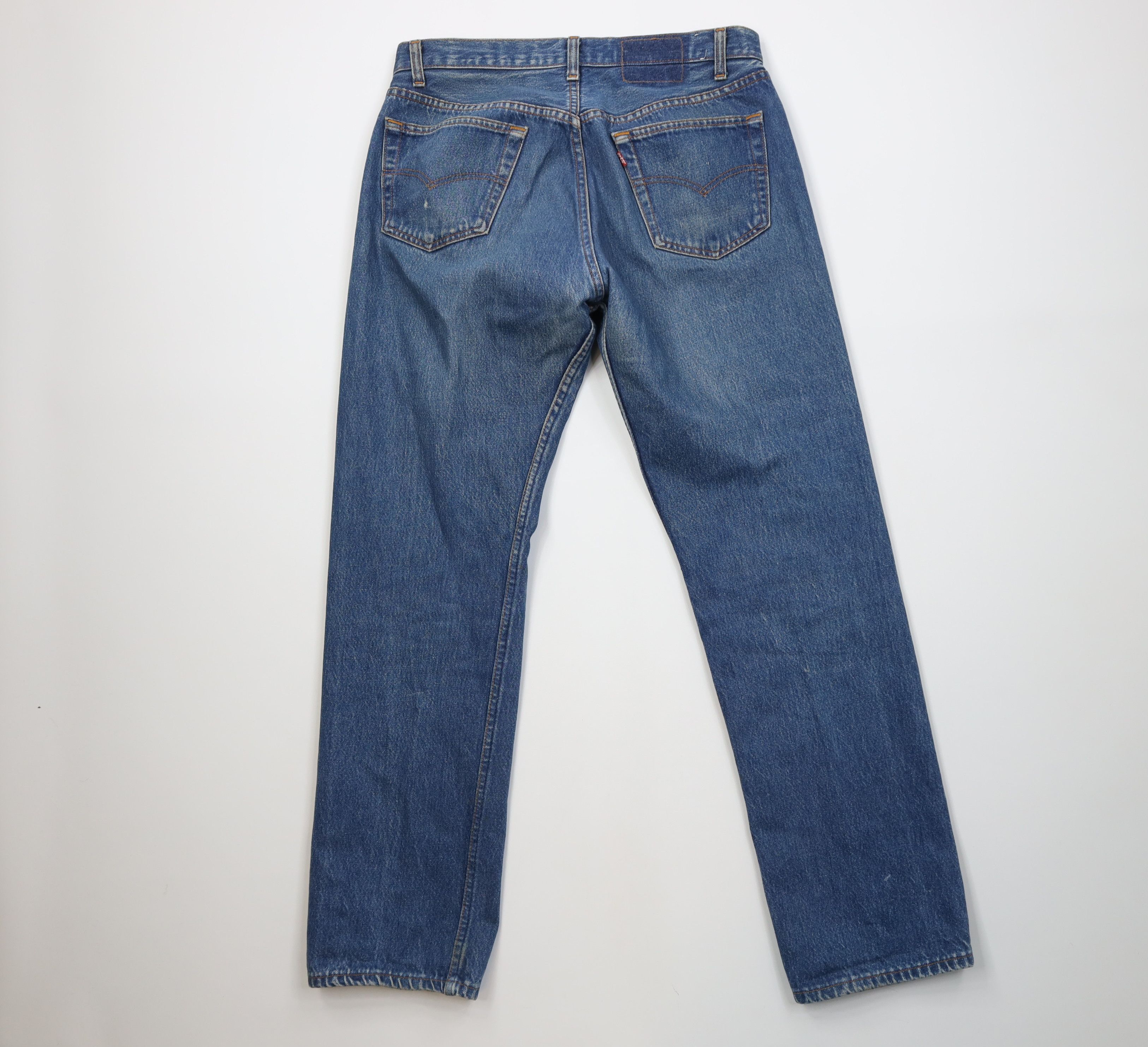 Levi's Vintage 80s Levis 501xx Button Fly Original Denim Jeans USA Size US 34 / EU 50 - 12 Thumbnail