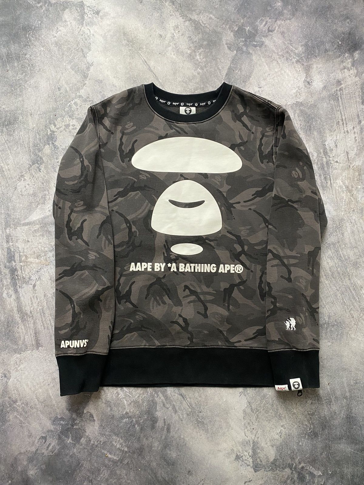 image of Sweatshirt Aape Apunvs in Grey, Men's (Size Medium)