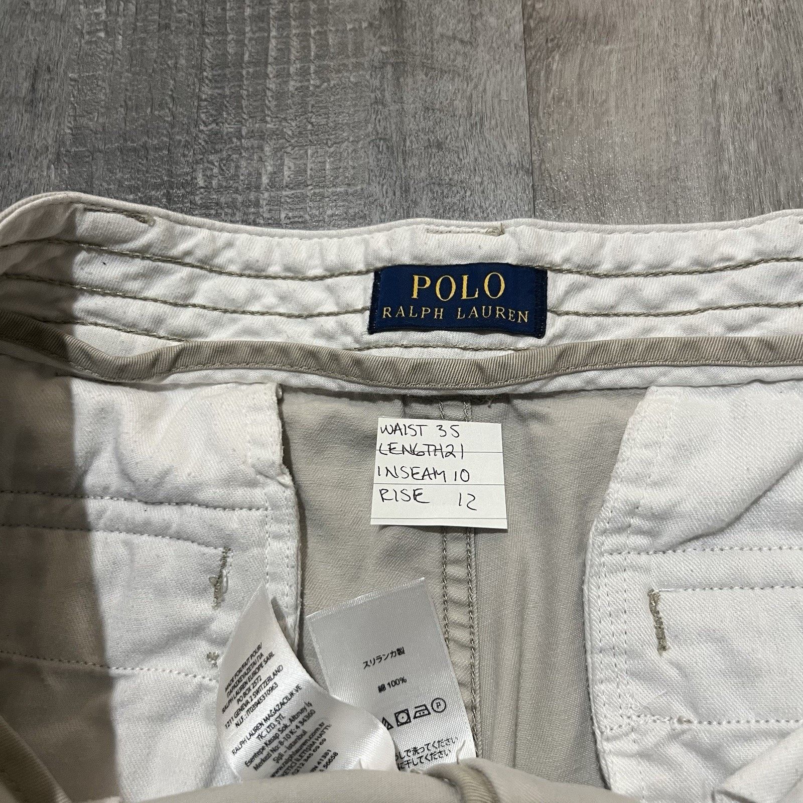 Polo Ralph Lauren Polo Ralph Lauren Kkaki Cargo Shorts Mens 35 Preppy Golf Size US 35 - 4 Thumbnail