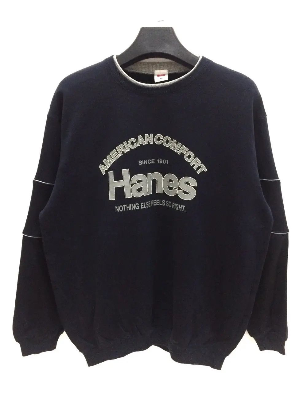 Hanes × Vintage Hanes Big Logo Sweatshirt Size US L / EU 52-54 / 3 - 1 Thumbnail