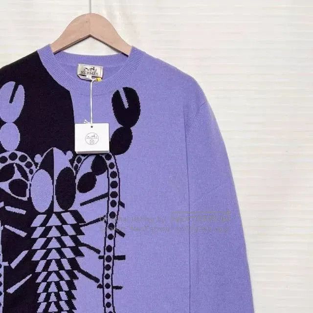 Hermes Hermès Lobster Print Wool Sweater. Size S / US 4 / IT 40 - 3 Thumbnail