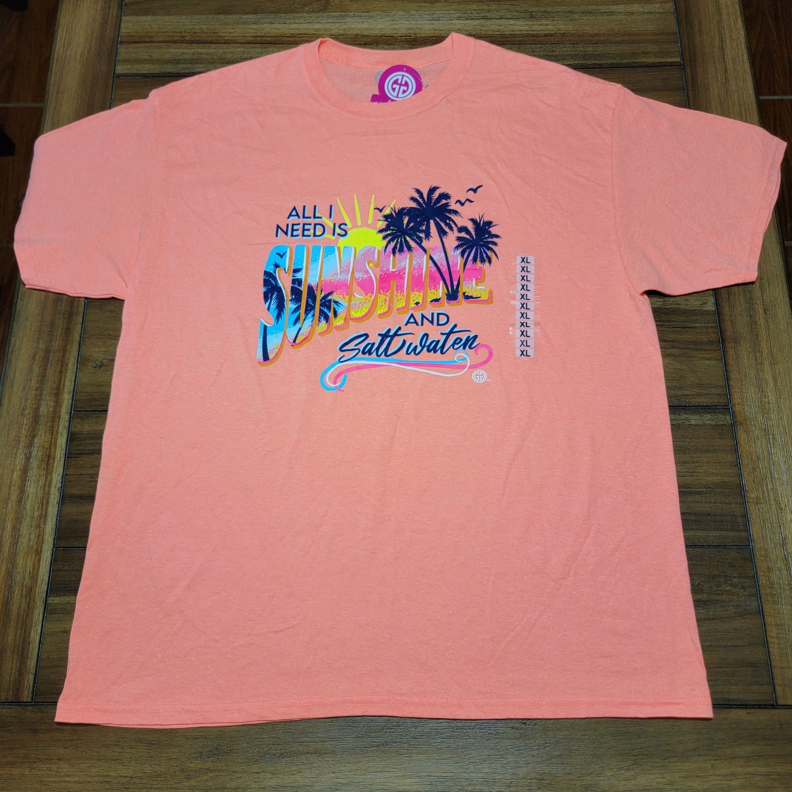 Other Girlie Girl Originals Tee "...Sunshine & Saltwater" - XL NWT Size XL / US 12-14 / IT 48-50 - 1 Thumbnail