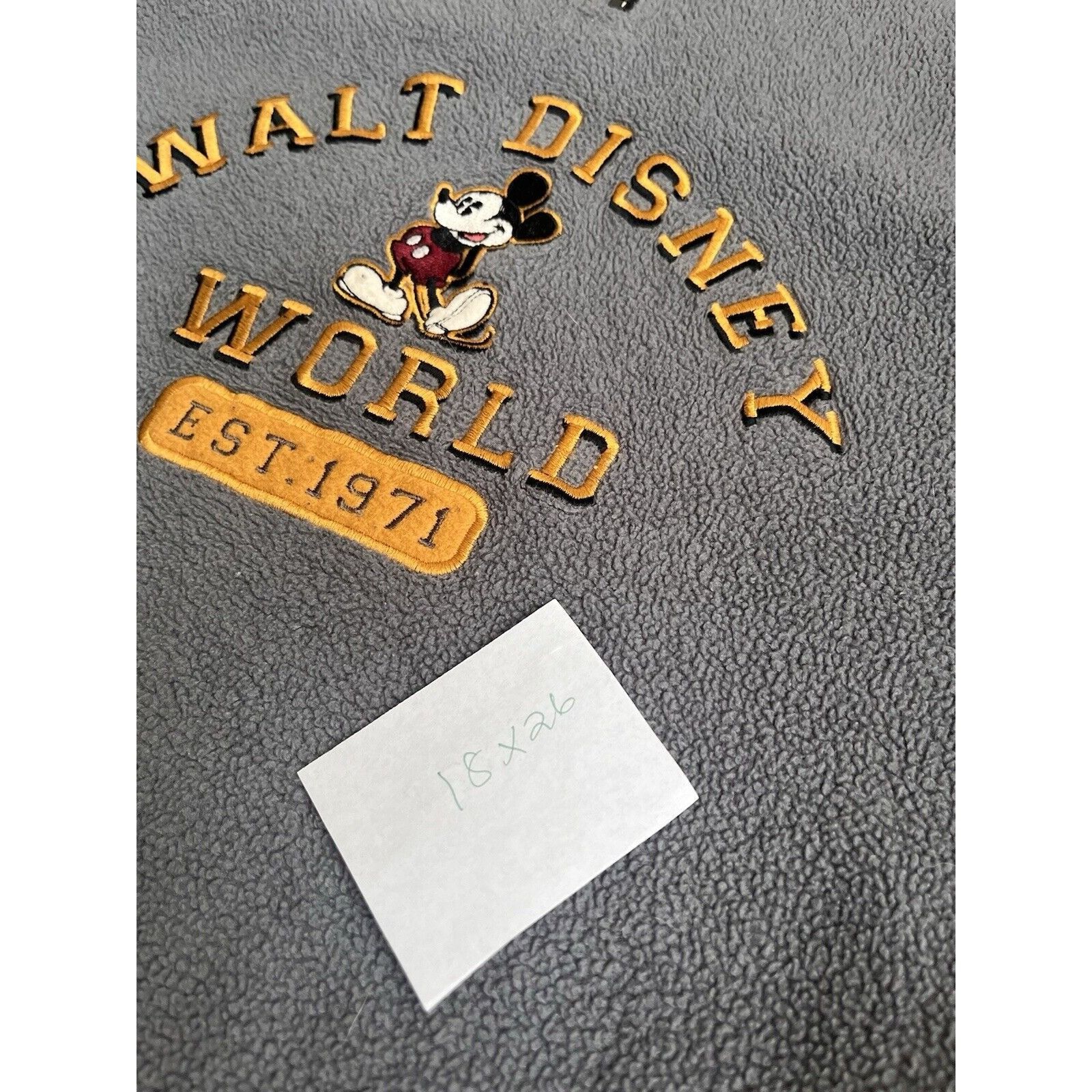 Mickey Mouse VINTAGE WALT DISNEY WORLD MICKEY MOUSE QUARTER ZIP PULLOVER Size US L / EU 52-54 / 3 - 7 Thumbnail
