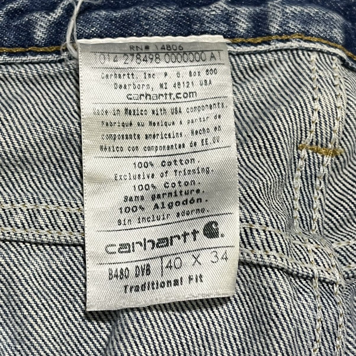 Carhartt Vintage Carhartt Blue Faded Workwear Skater 2000s Jeans Size US 40 / EU 56 - 7 Thumbnail