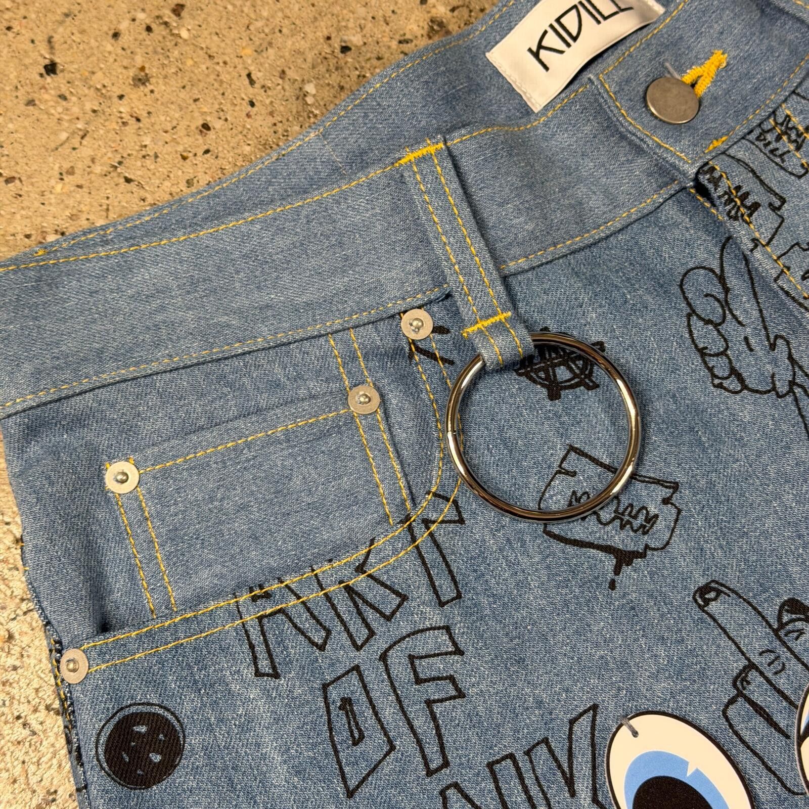 KIDILL Kidill Eye Denim Shorts Size US 32 / EU 48 - 5 Thumbnail