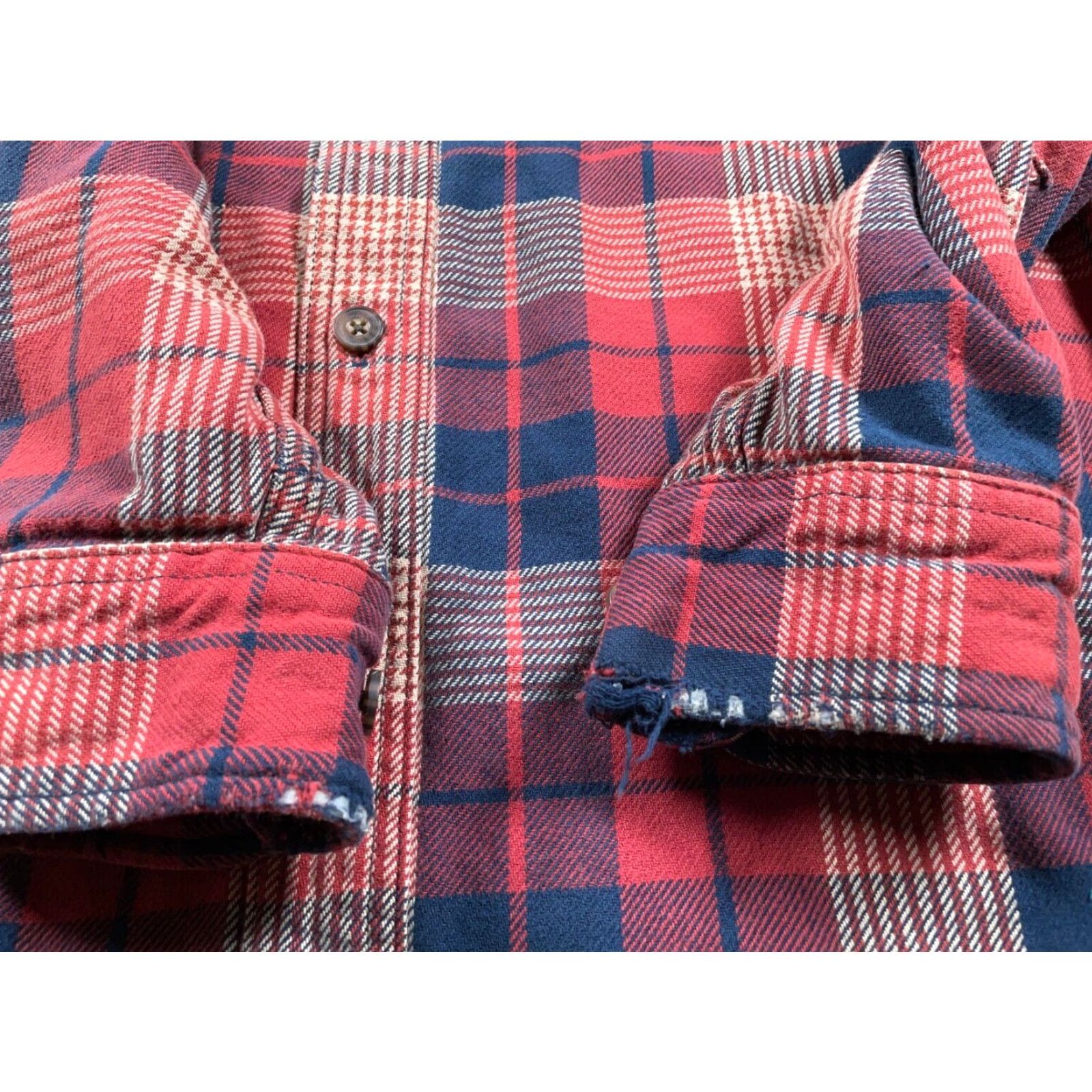 Vintage DULUTH Heavyweight Flannel Shirt Adult Large Red Blue Plaid Workwear Grunge Shirt Mens Large Red and Blue Plaid Casual Workwear Size US L / EU 52-54 / 3 - 5 Thumbnail
