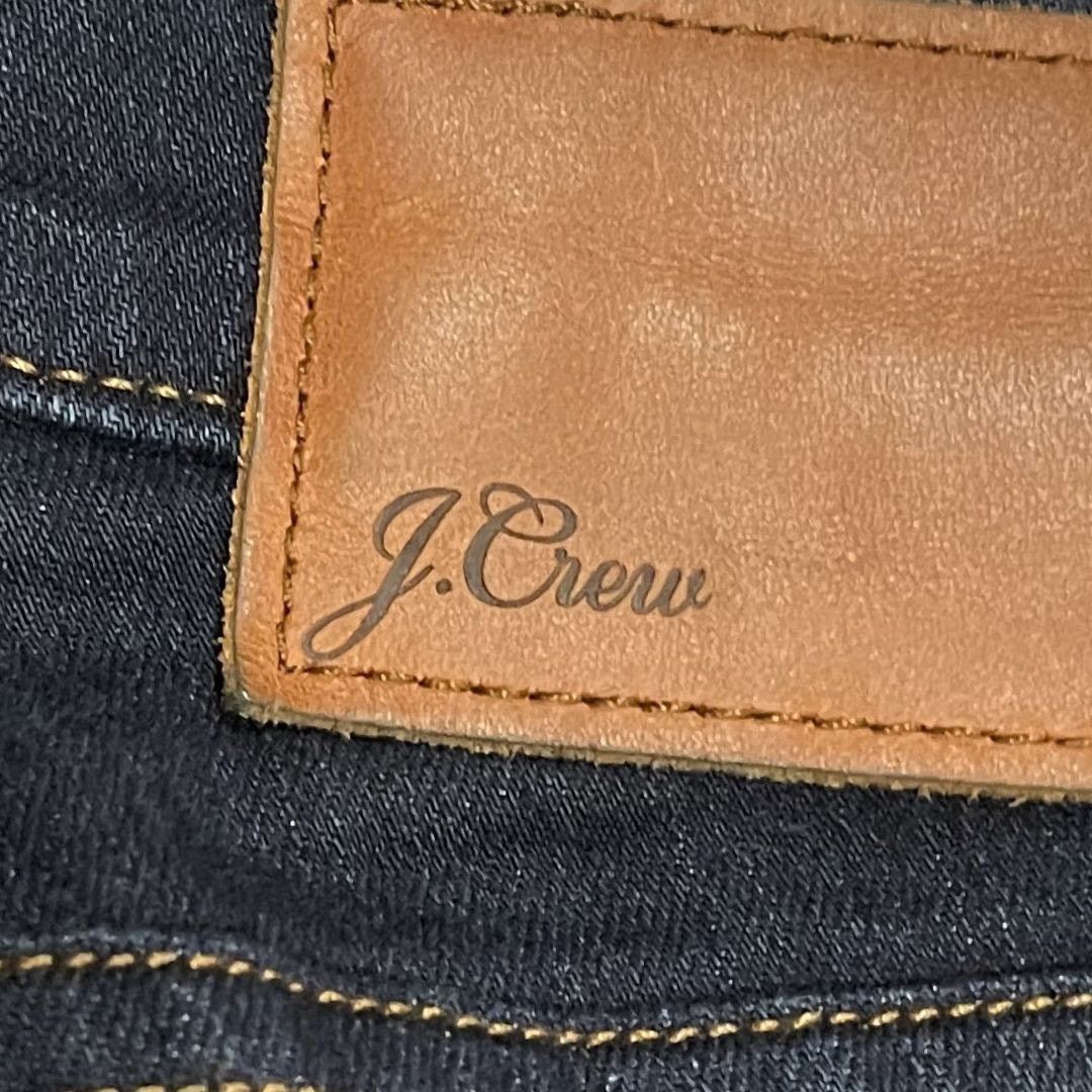 J.Crew Toothpick Skinny Dark Blue Wash Denim Jeans Mid Rise Slim Size 28" / US 6 / IT 42 - 4 Thumbnail