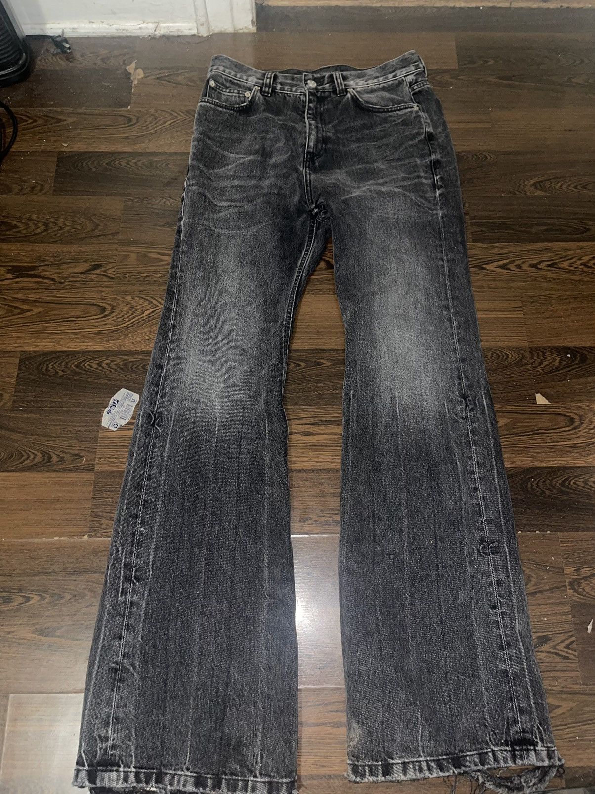 image of Balenciaga Lost Tape Jeans in Grey, Men's (Size 30)