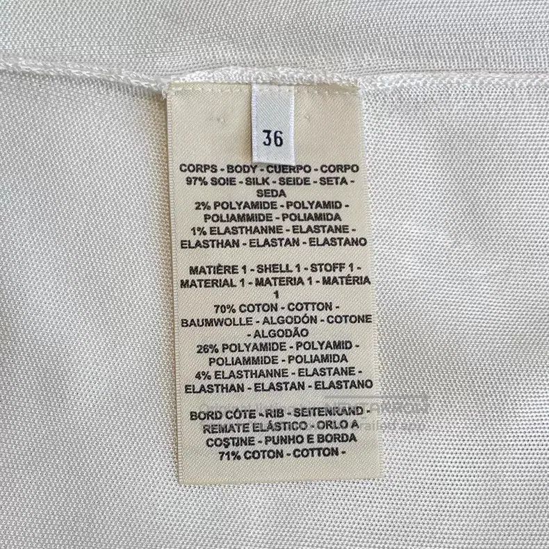 Hermes Hermes White Ruffled High Neck Knit Top Size XS / US 0-2 / IT 36-38 - 6 Thumbnail