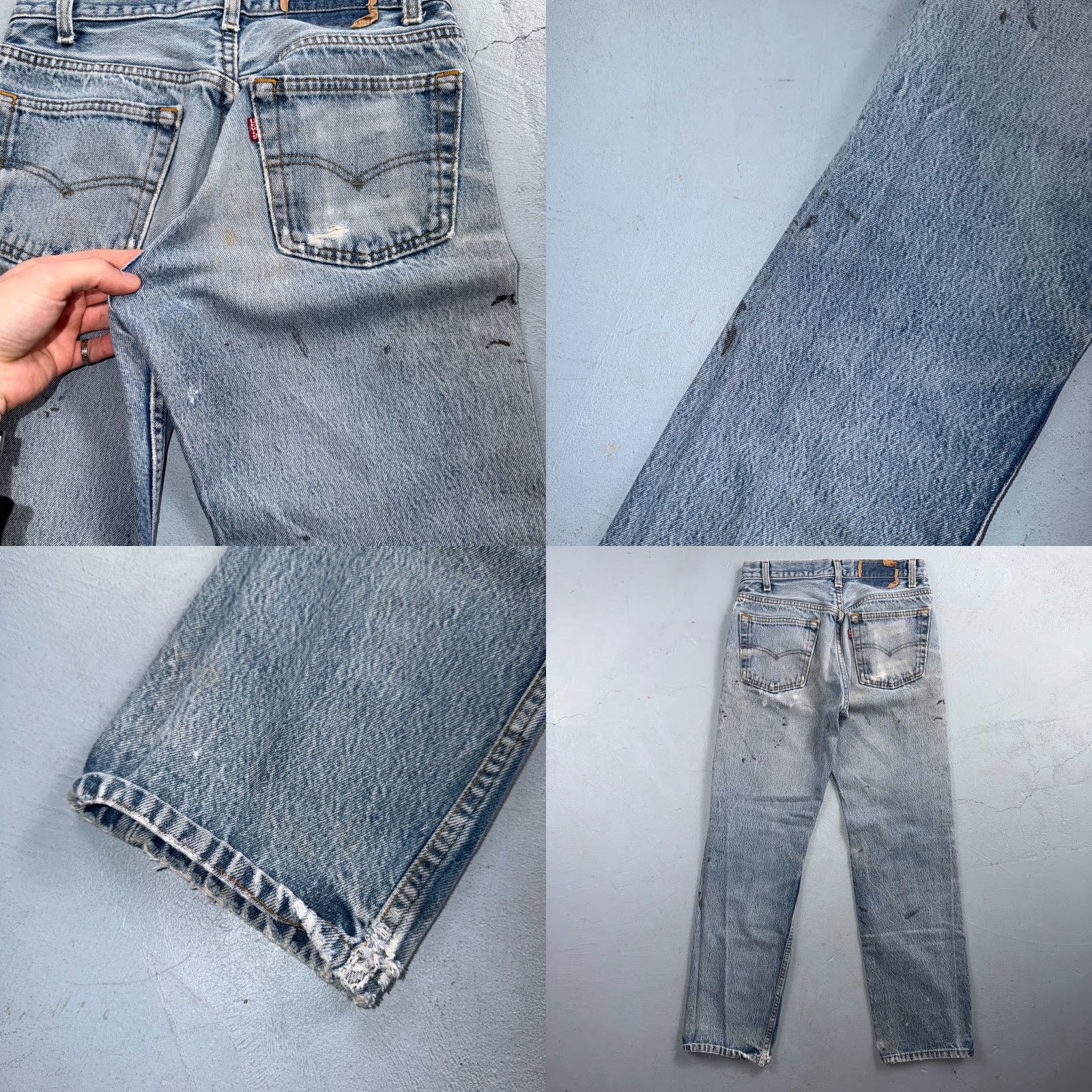 Levi's VINTAGE Levi's 501 Jeans Men USA 90s Light Blue 29x32 Straight Classic 5-Pocket Denim Cotton Size US 29 - 11 Thumbnail