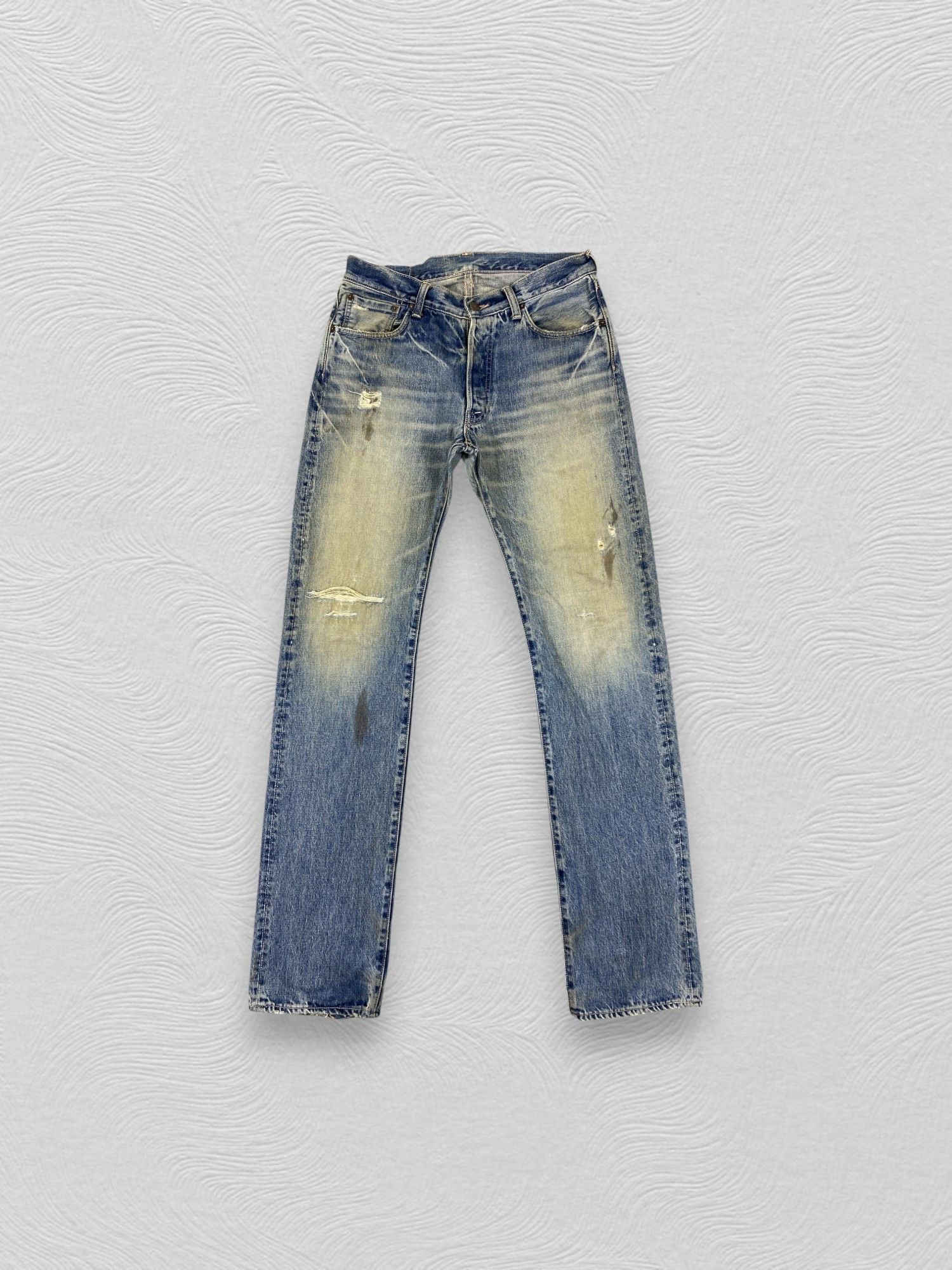Japanese Brand Vintage Japanese Fob Factory Jeans 31x35 Denim- JN3528 Size US 31 - 1 Thumbnail