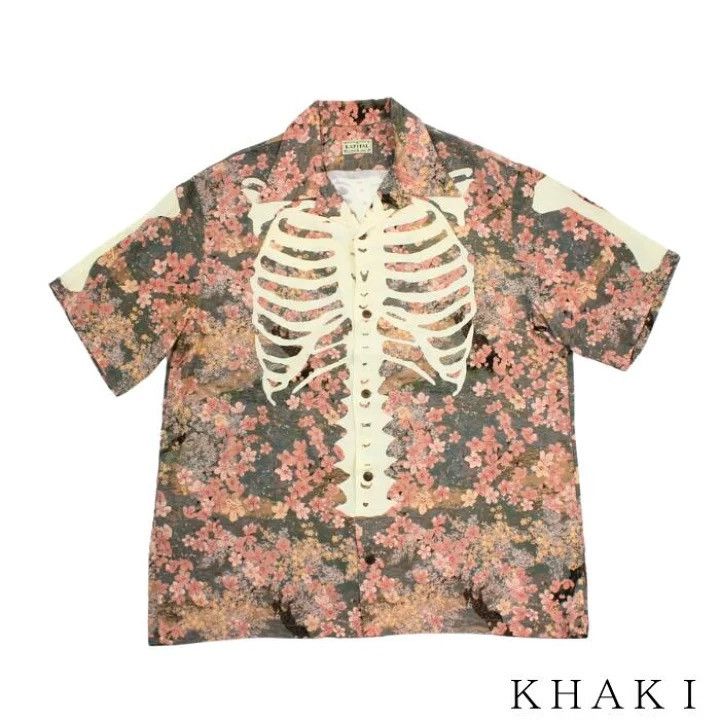 Kapital Kapital Bone cherry blossoms rayon aloha shirts size 4 Size US XL / EU 56 / 4 - 1 Thumbnail