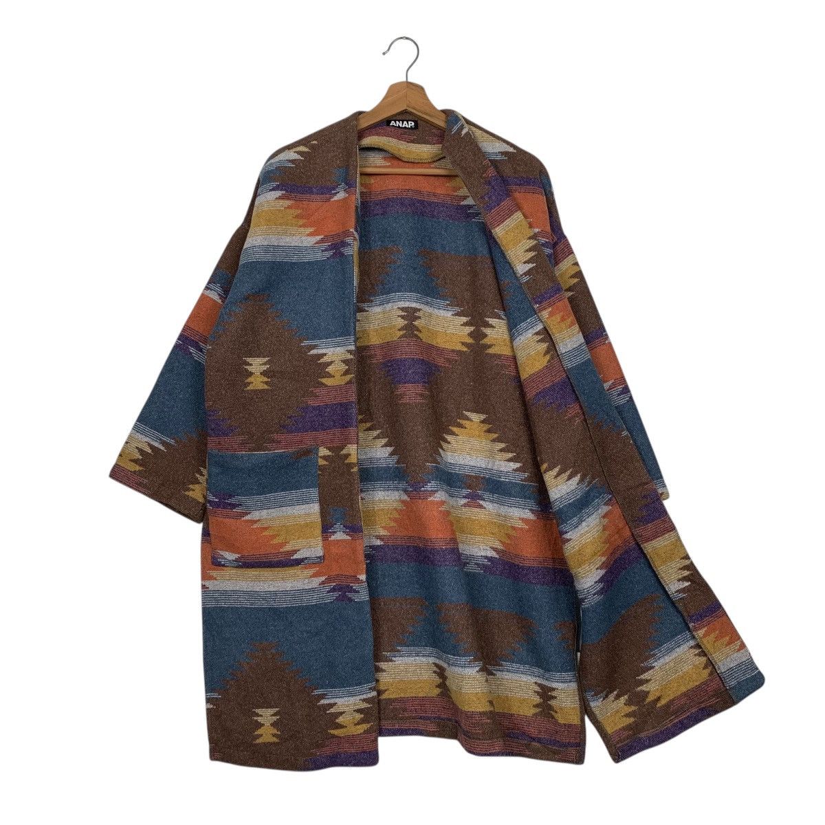 Japanese Brand Japanese Brand Anap Navajo Aztech Buttonless Coat Size M / US 6-8 / IT 42-44 - 9 Thumbnail