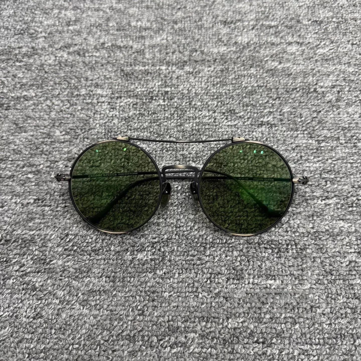 Chrome Hearts Chrome Hearts Gold Rim Cross Sunglasses. Size ONE SIZE - 1 Thumbnail