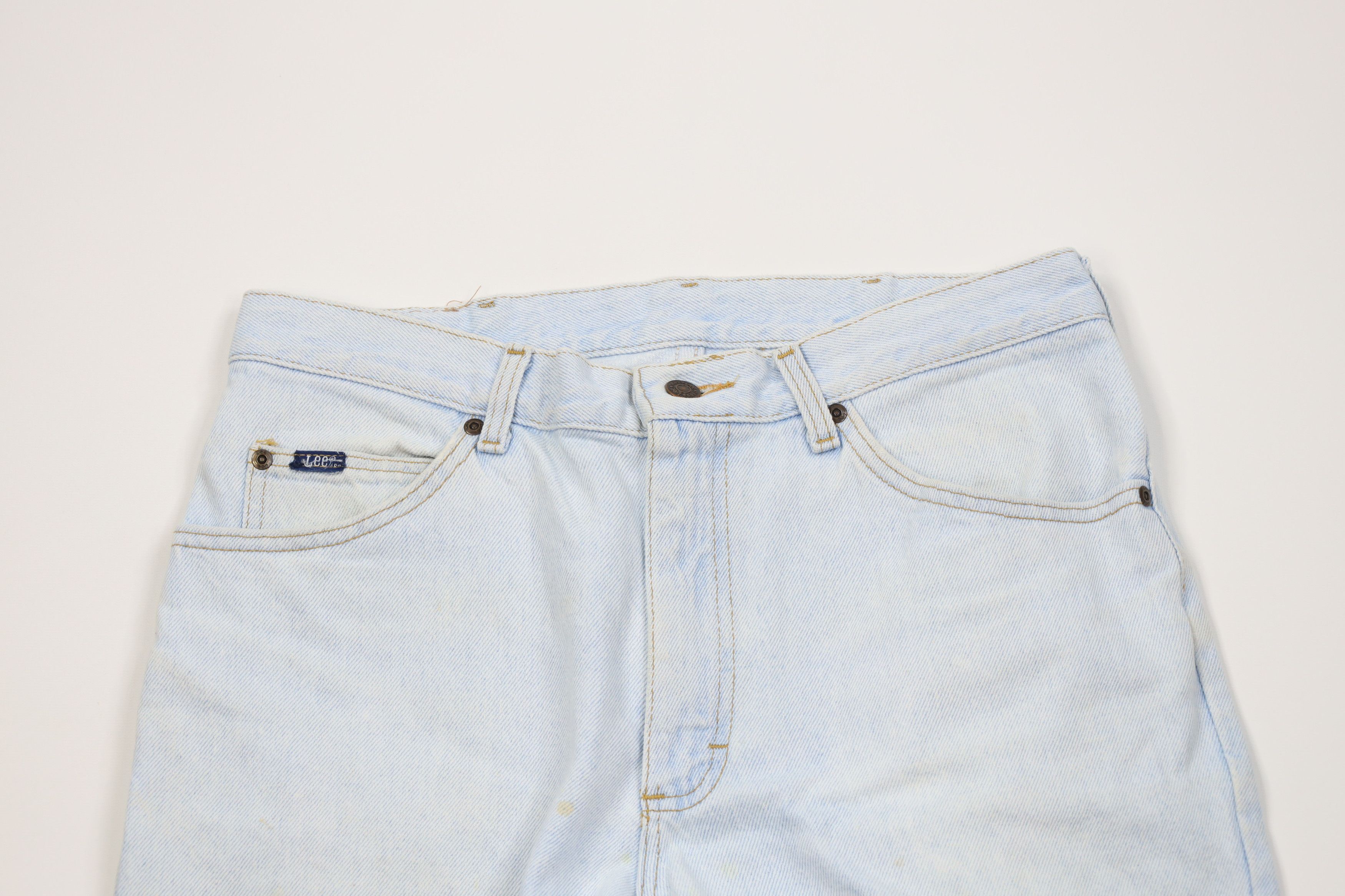 Lee Vintage 90s Lee Straight Leg Denim Jeans Light Wash USA Size US 34 / EU 50 - 2 Thumbnail