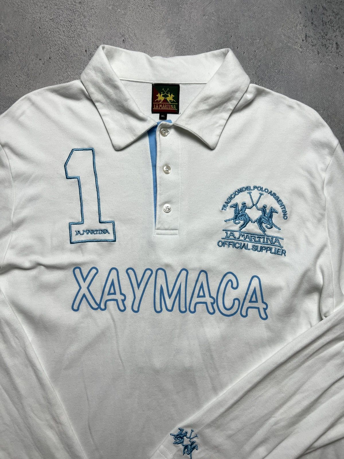 La Martina Vintage La Martina Xaymaca #1 Polo Team Rugby Japan Polo y2k Size US L / EU 52-54 / 3 - 5 Thumbnail