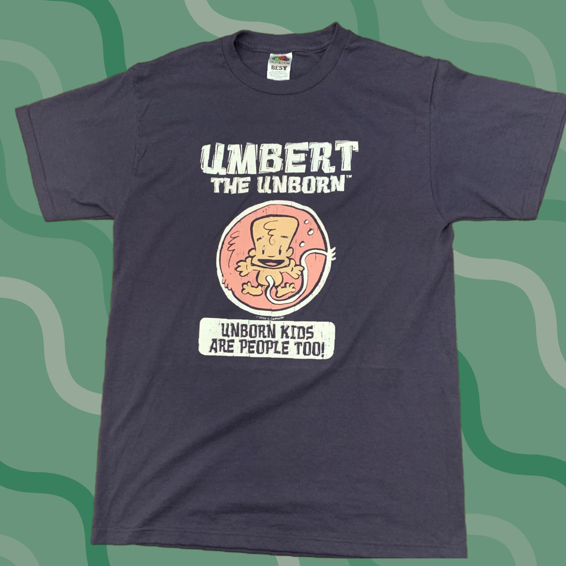 Fruit Of The Loom VINTAGE Gary Cangemi Umbert the Unborn Comic T Shirt M Purple Catholic, FruIt of the Loom, Mens, Size M Size US M / EU 48-50 / 2 - 1 Thumbnail