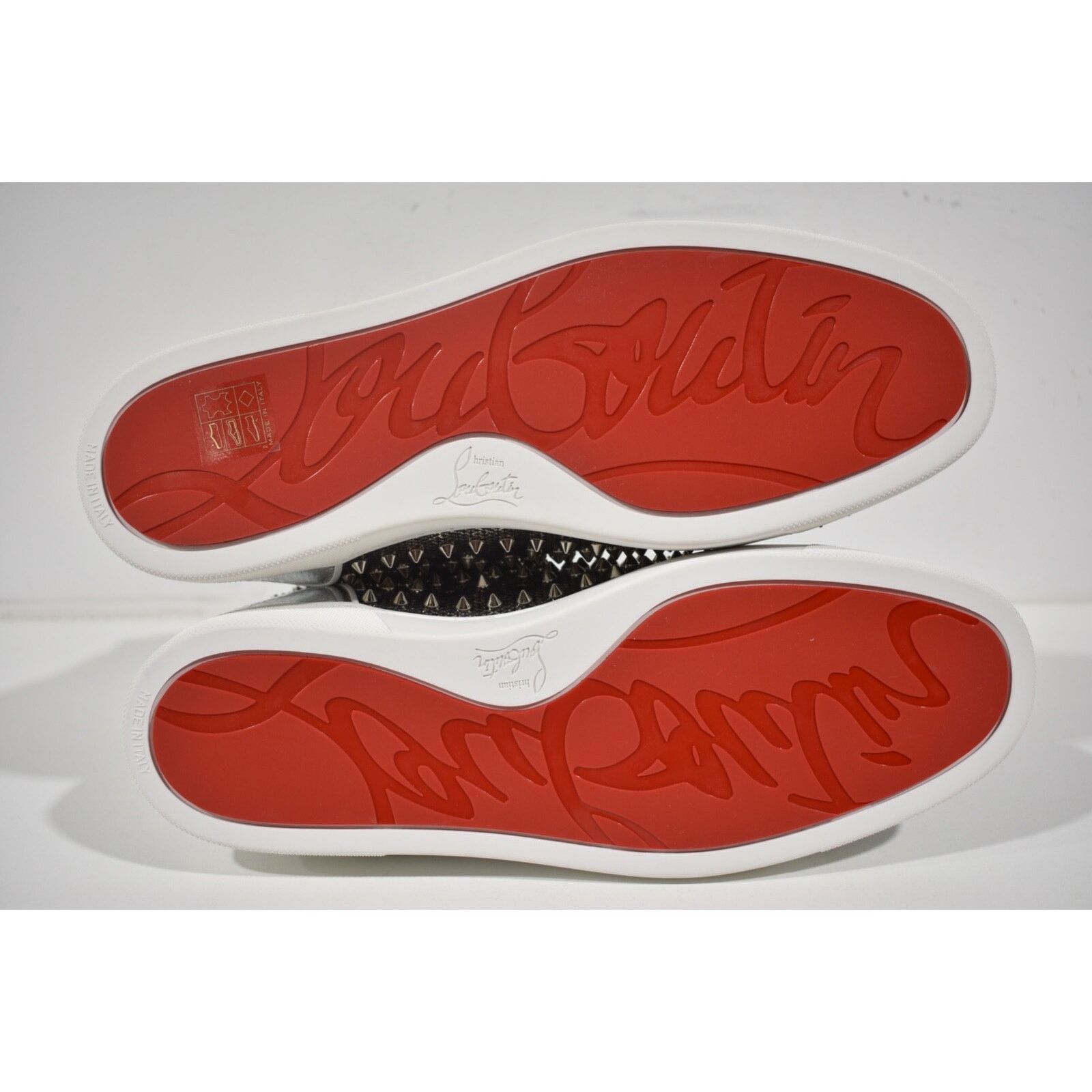 Christian Louboutin Christian Louboutin Mens Spike Black High Top Sneaker 49 16 Size US 13 / EU 46 - 12 Thumbnail