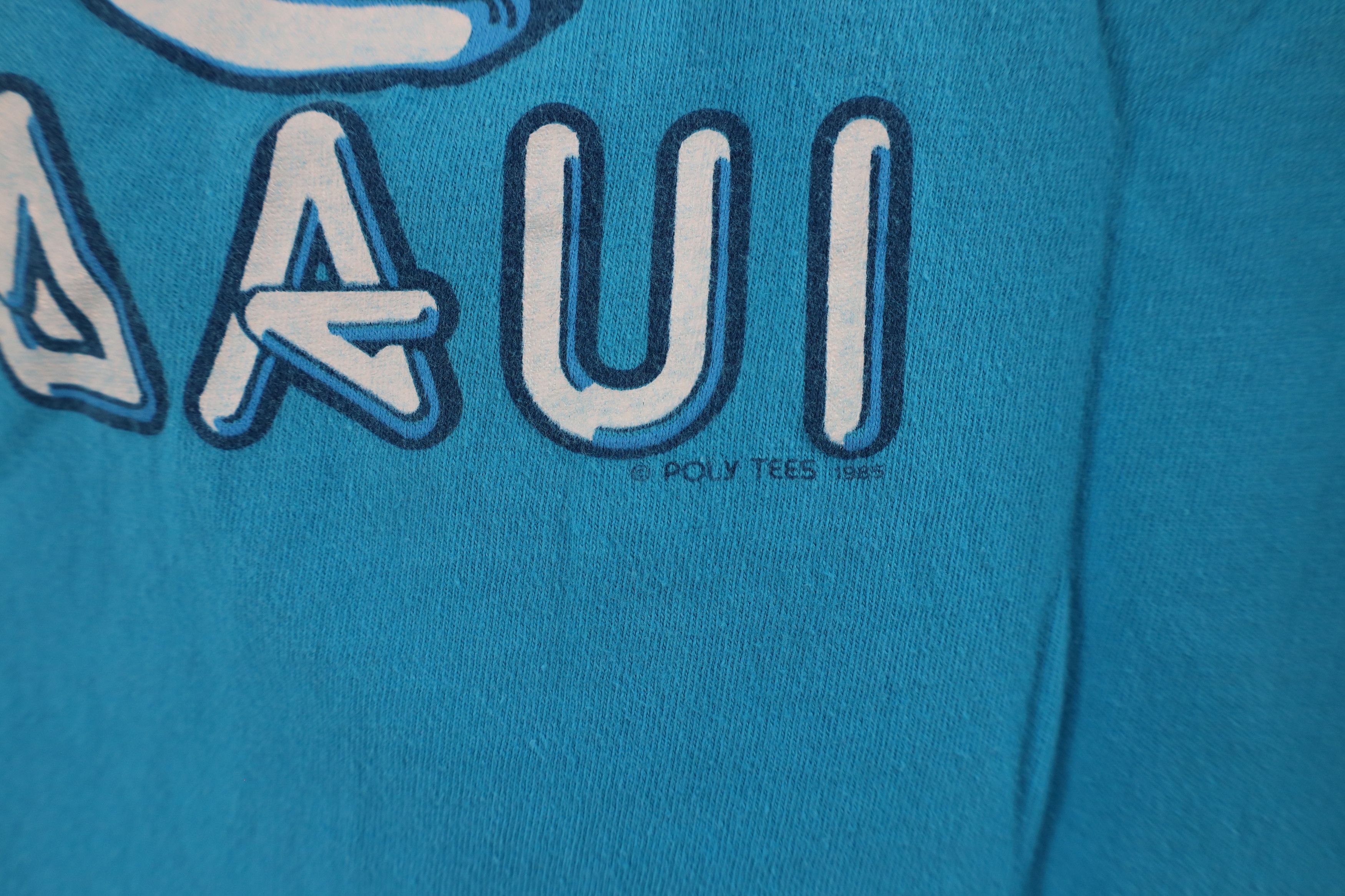 Vintage Vintage 80s Streetwear Hang Loose Maui Surfing T-Shirt USA Size US M / EU 48-50 / 2 - 8 Thumbnail