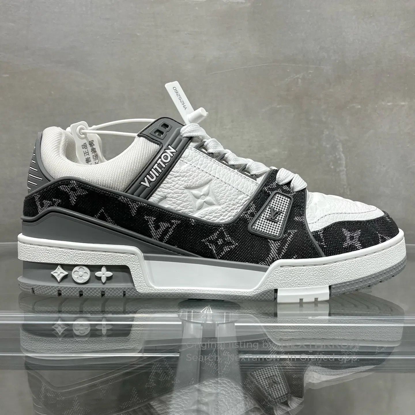 Louis Vuitton Louis Vuitton Trainer Gray and White Jeans shoes Size US 7 / IT 37 - 4 Thumbnail