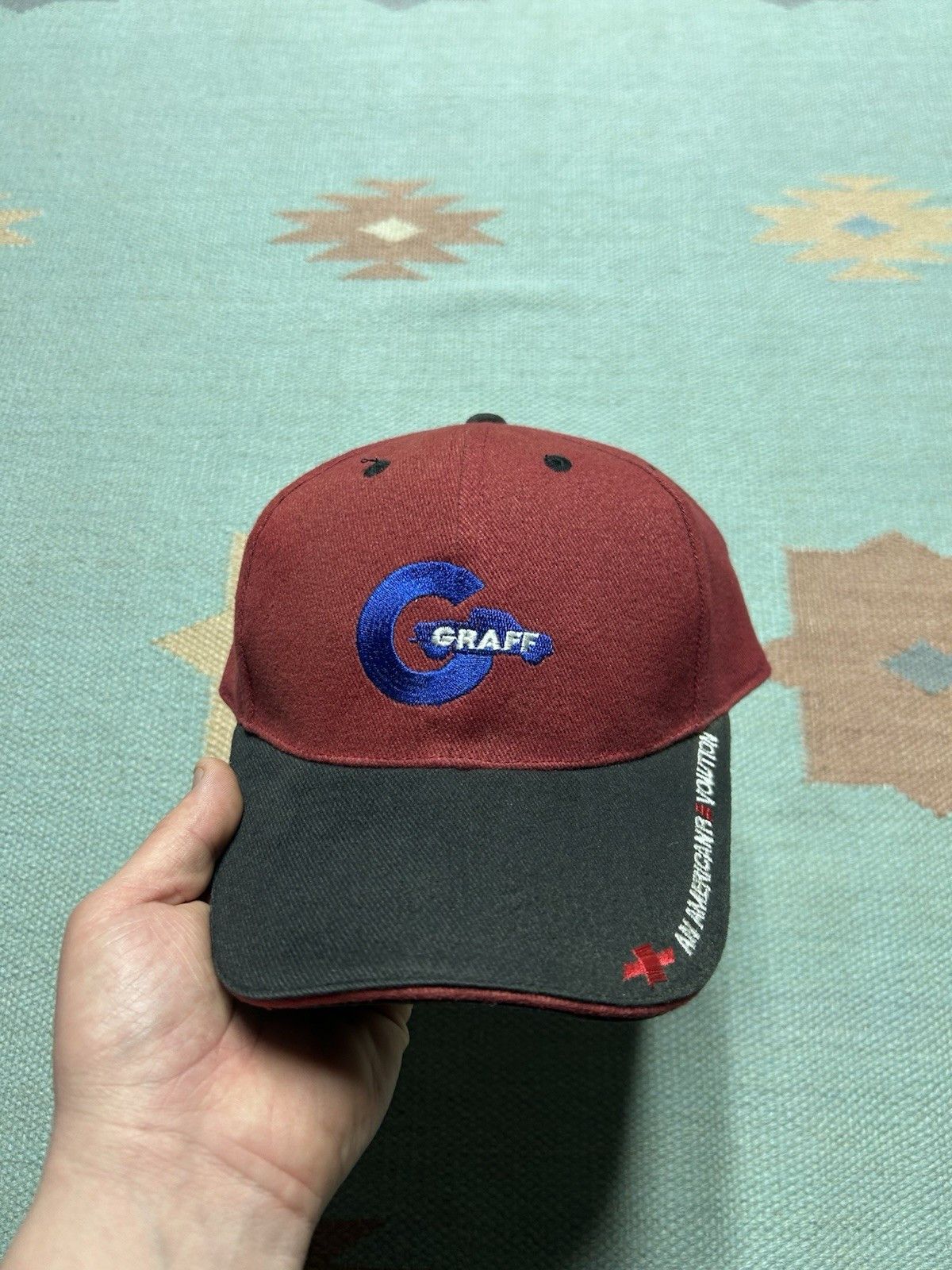 Vintage Vtg strapback hat Chevy Graff bay city Michigan car truck Size ONE SIZE - 2 Thumbnail