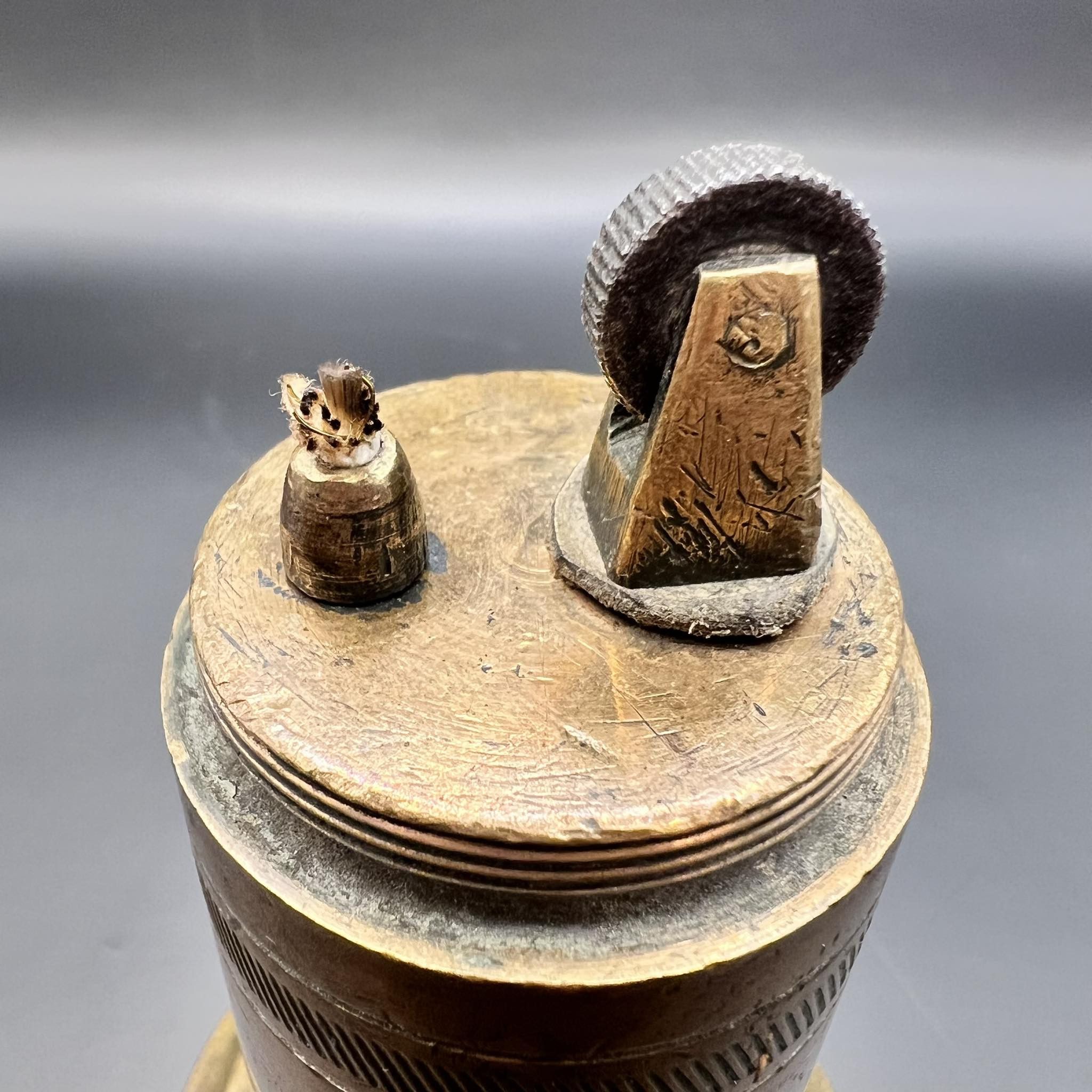 Vintage Huge WWII Military Antique Lighter Bronze Brass Handmade Size ONE SIZE - 5 Thumbnail