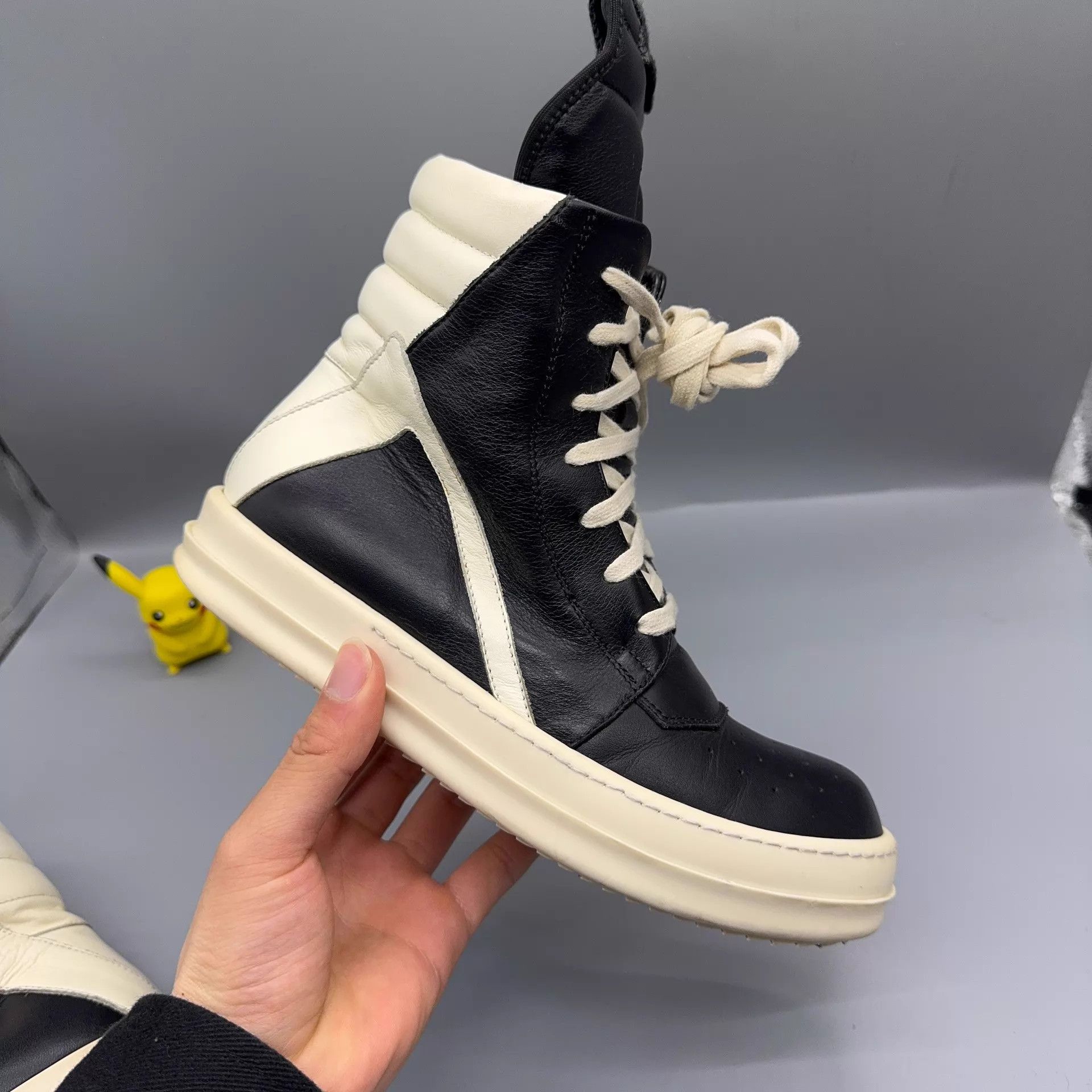 Rick Owens RICK OWENS/RO Black & White Shoes Size 36.5 Size US 6 / IT 36 - 5 Thumbnail