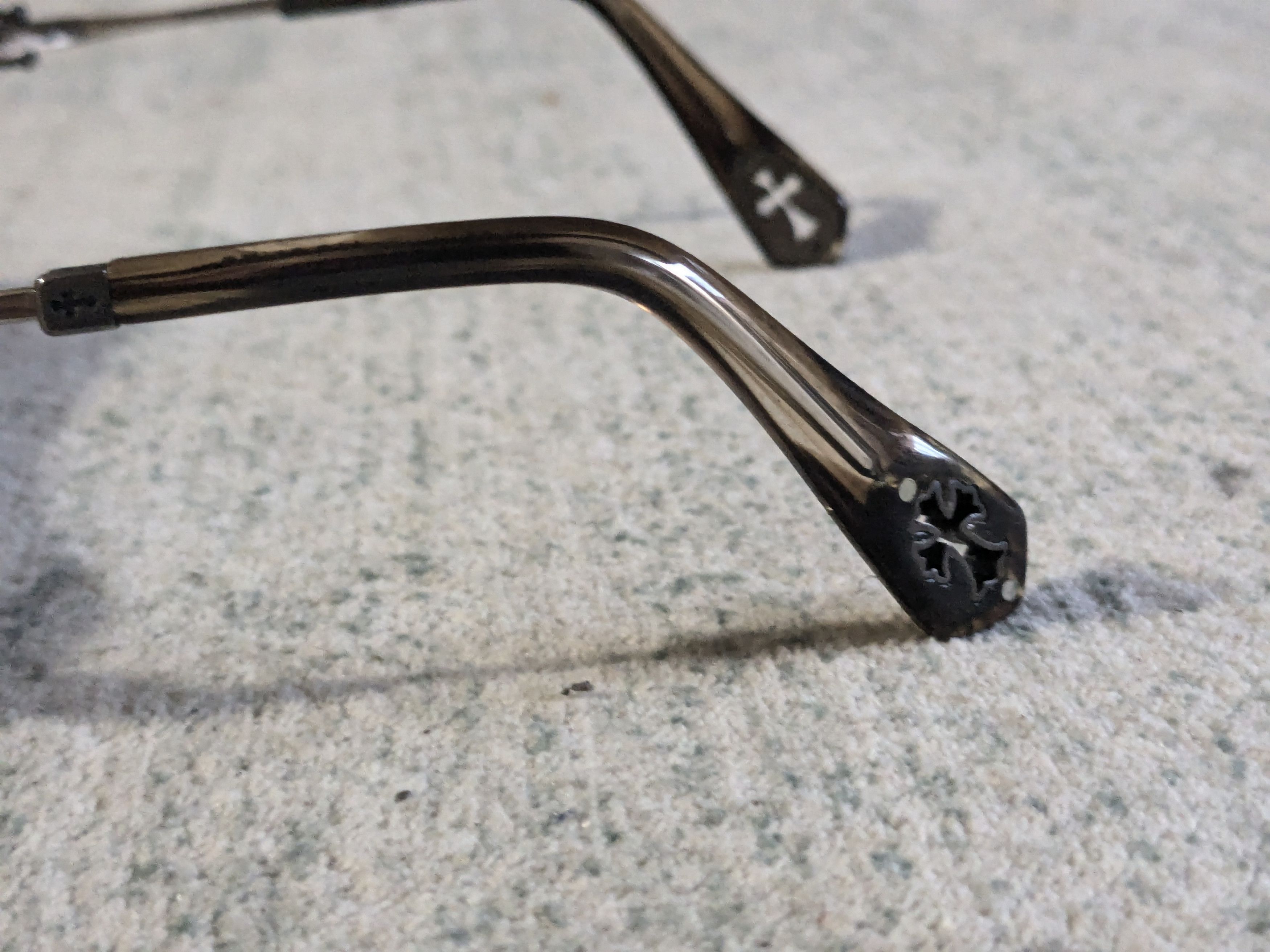 Chrome Hearts Chrome Hearts Nooner Sunglasses Brown Acetate Size ONE SIZE - 5 Thumbnail