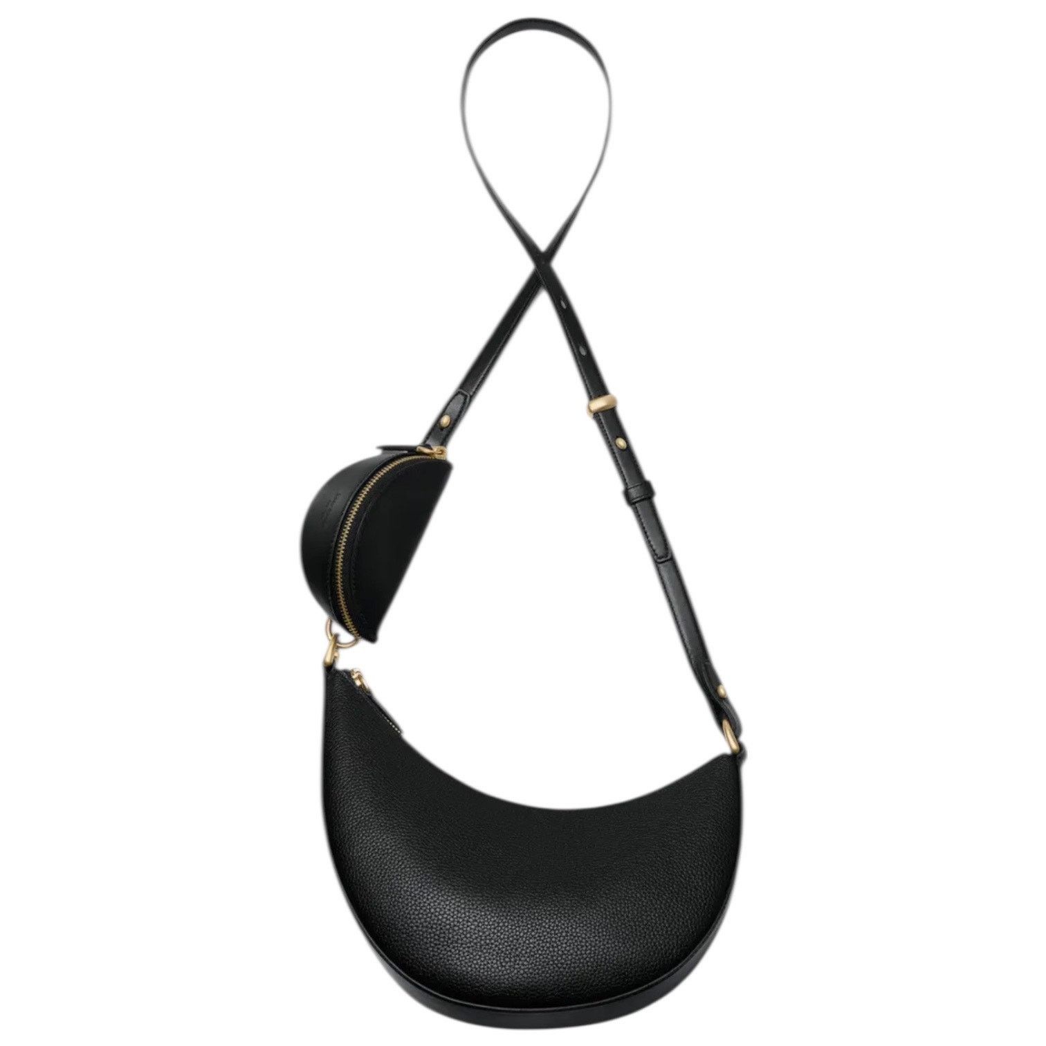 Kate Spade Kate Spade Duo Small Pebbled Leather Crossbody Bag Black Size ONE SIZE - 1 Thumbnail