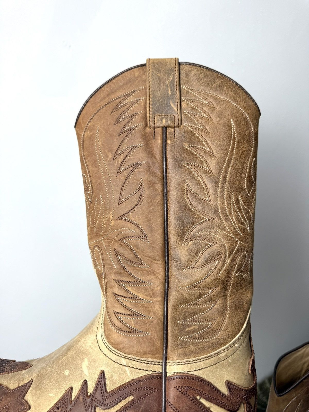 Cowboy Equipment 💥Rare! Vintage Sendra Western Leather Cowboy Boots Size US 6 / IT 36 - 4 Thumbnail