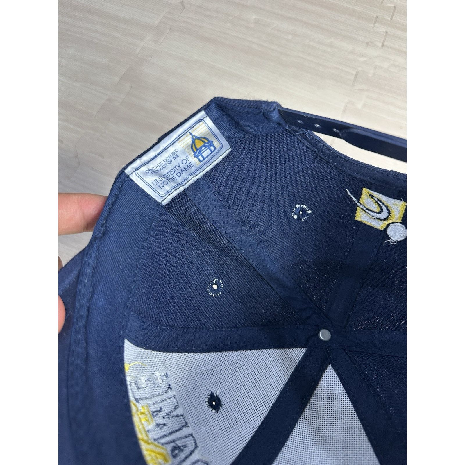Sports Specialties VTG Notre Dame Snap Back Sports Specialties 90s Wool Acrylic Size ONE SIZE - 7 Thumbnail