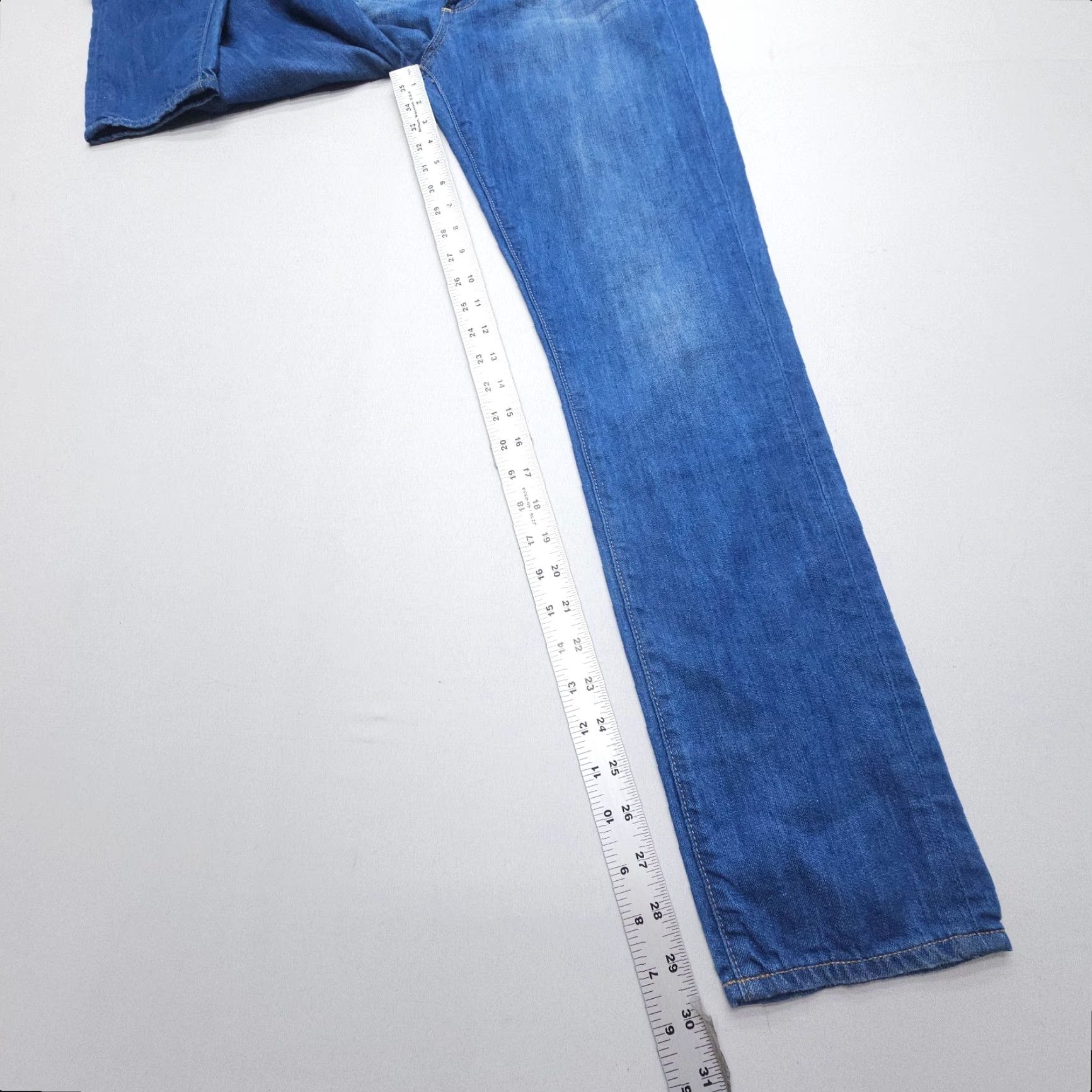 Paige Paige Skyline Jeans Womens 28 x 30 Blue Stretch USA Made Low Rise Slim Ankle 5-Pocket Design Size 28" / US 6 / IT 42 - 4 Thumbnail