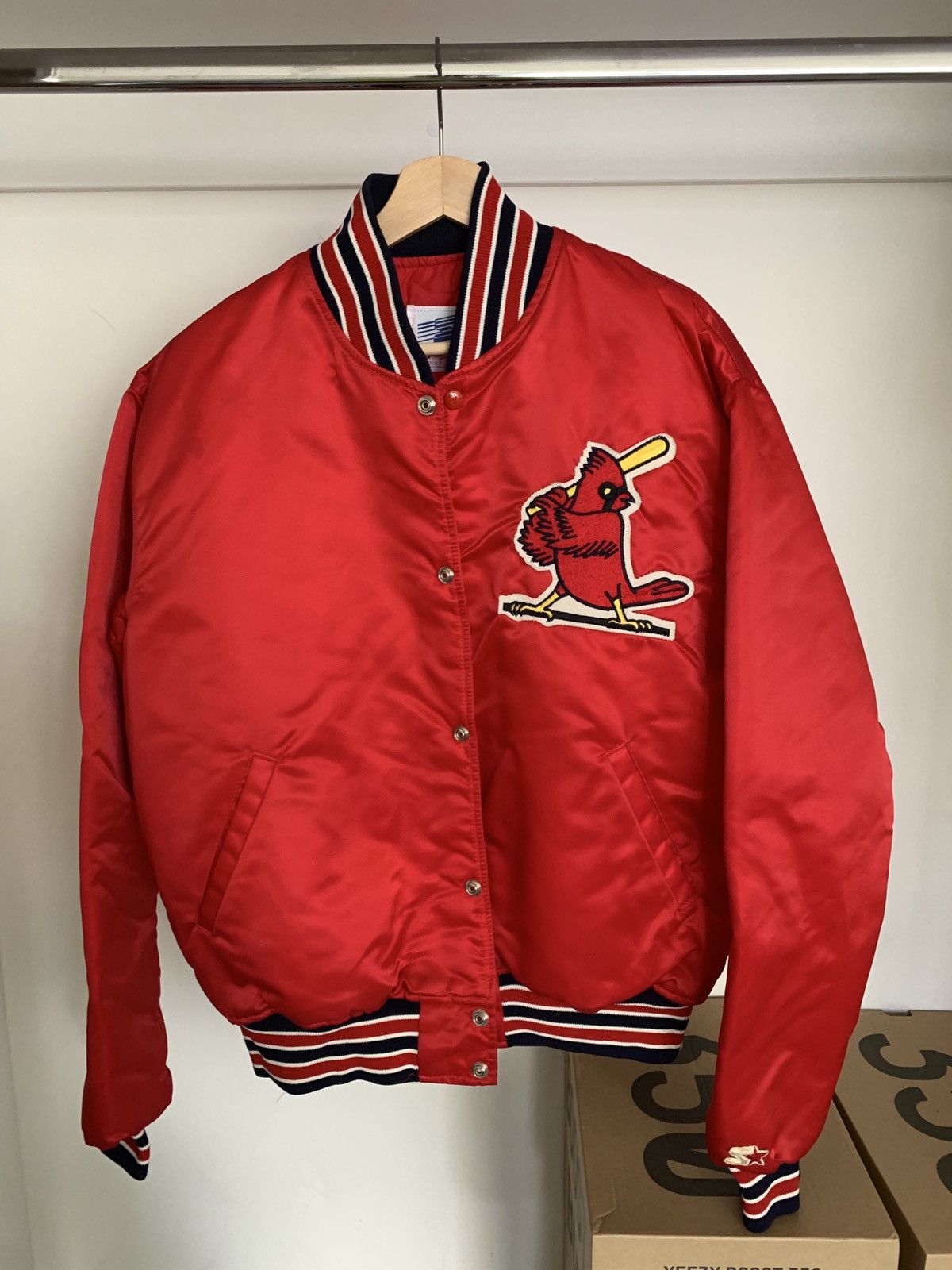 image of Starter Baseball Varsity St. Louis Cardinals Large in Red, Men's