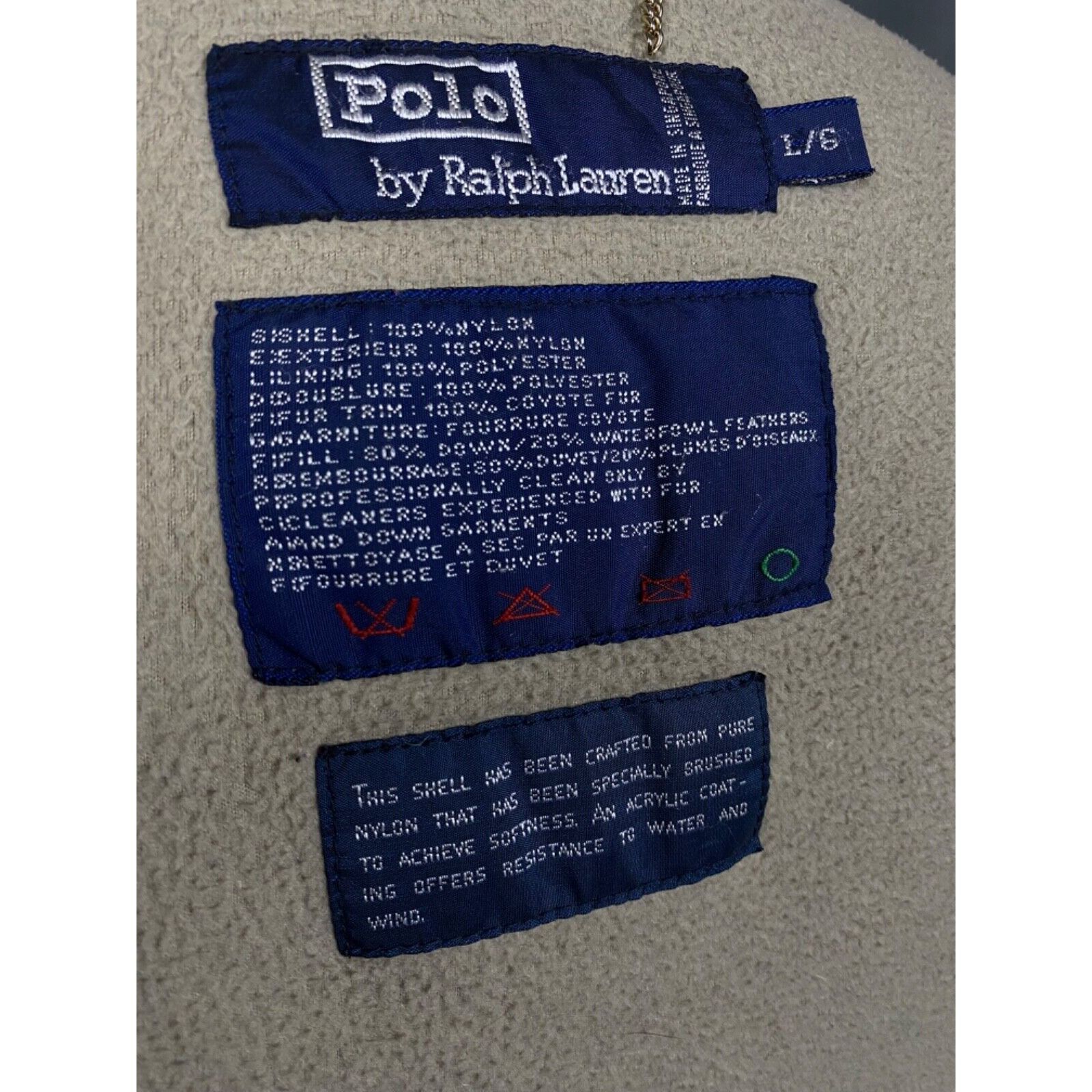 Polo Ralph Lauren Polo Ralph Lauren VTG Men's Blue Nylon Winter Insulated N-3B Size US L / EU 52-54 / 3 - 10 Thumbnail