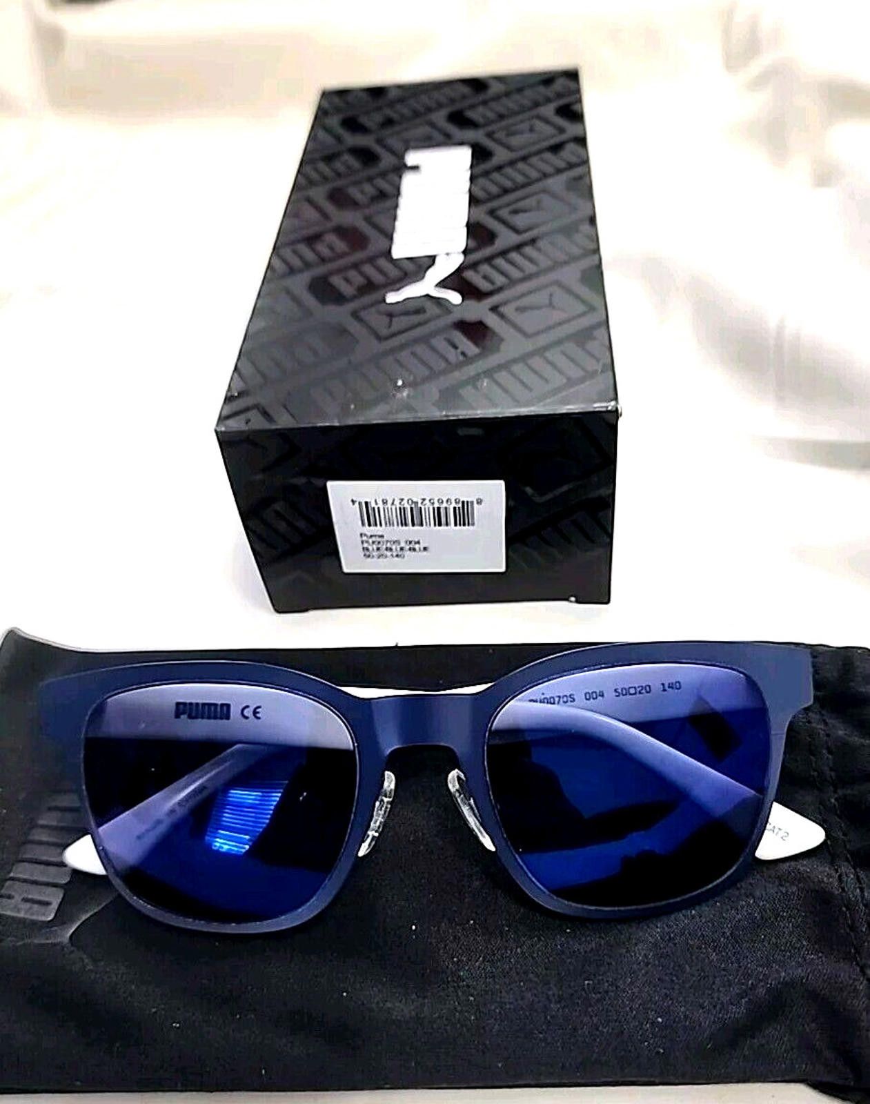 Puma Puma PU0070S 004 Greenpoint Blue Sunglasses 50-20 140 New Size ONE SIZE - 2 Thumbnail