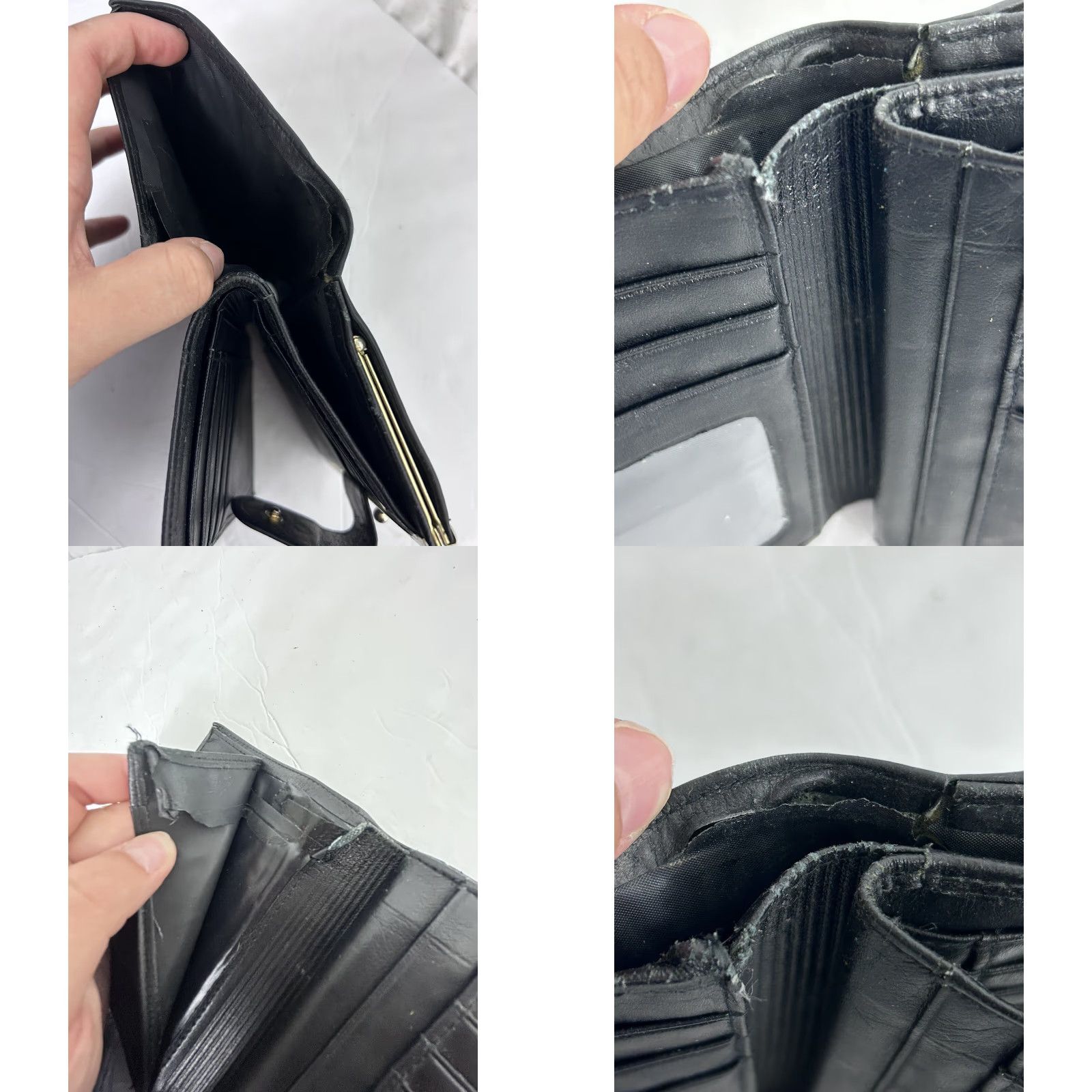 Vintage VINTAGE Buxton Wallet Bifold Black With Clasp Change Purse Wristlet Women Size ONE SIZE - 9 Thumbnail