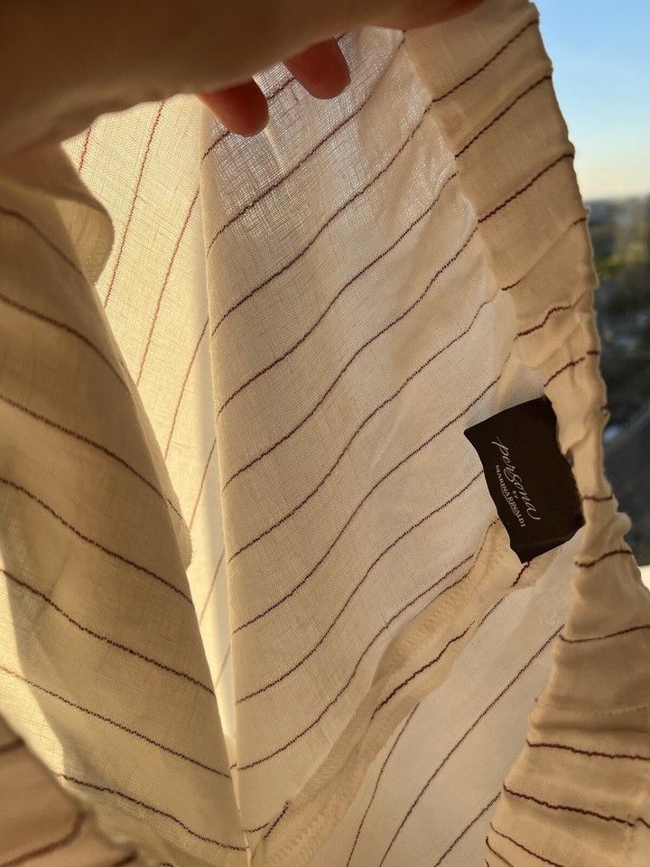 Other Persona by Marina Rinaldi Linen Blend Pants White US 10 Size 32" / US 10 / IT 46 - 15 Thumbnail
