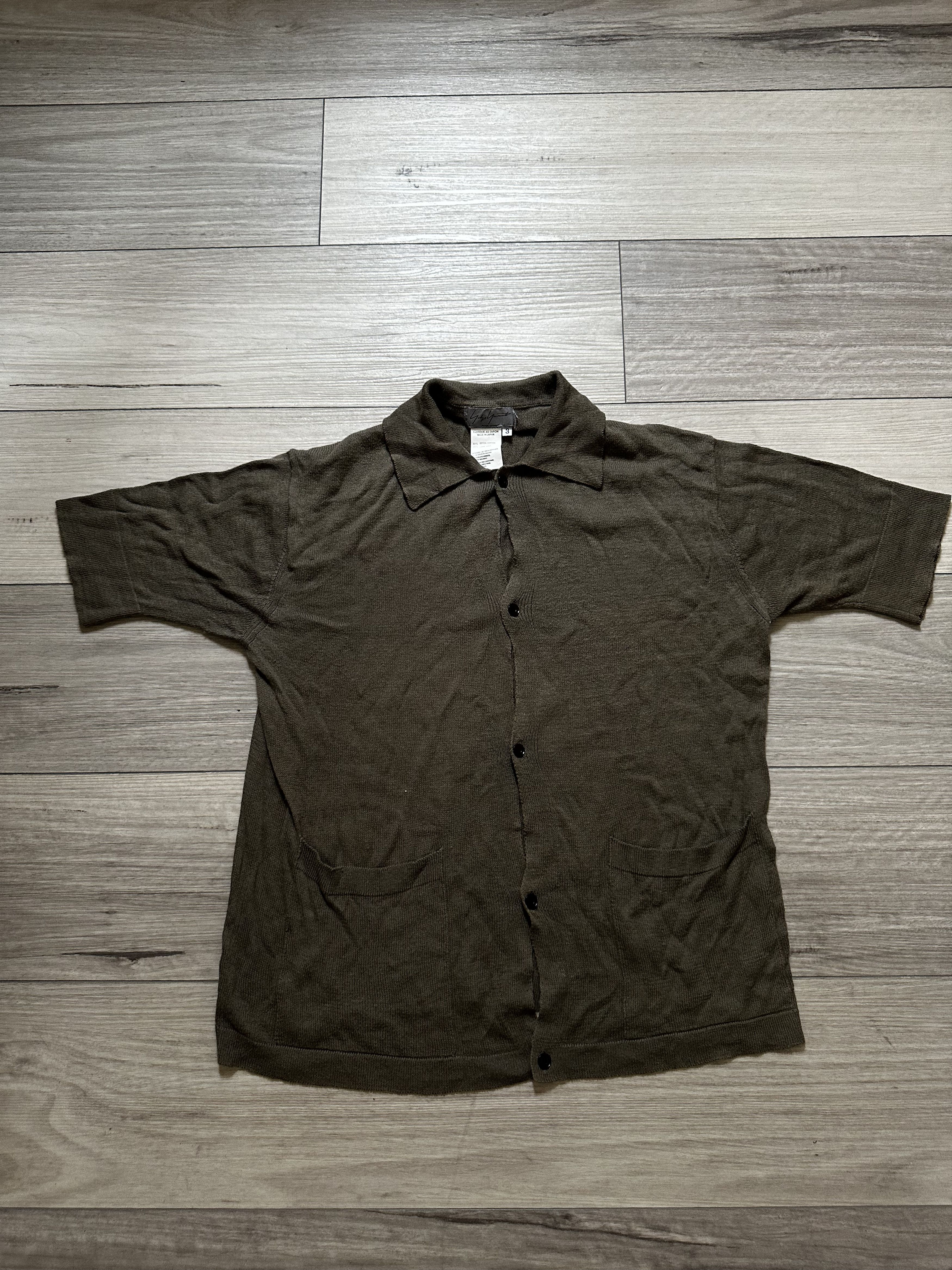 Yohji Yamamoto Yohji Yamamoto Knit Shirt Size US L / EU 52-54 / 3 - 2 Thumbnail